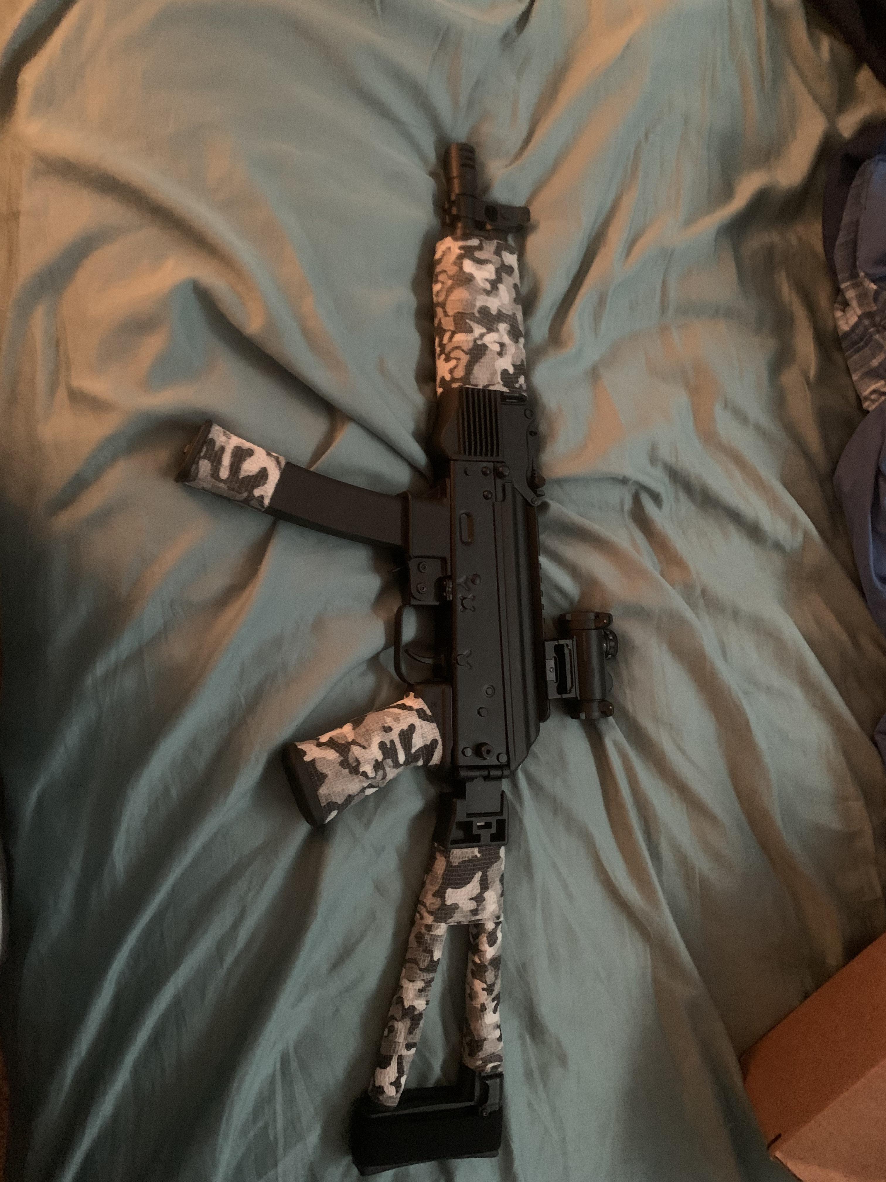 Too lazy and poor to buy different furniture for the kp9 r/ak47