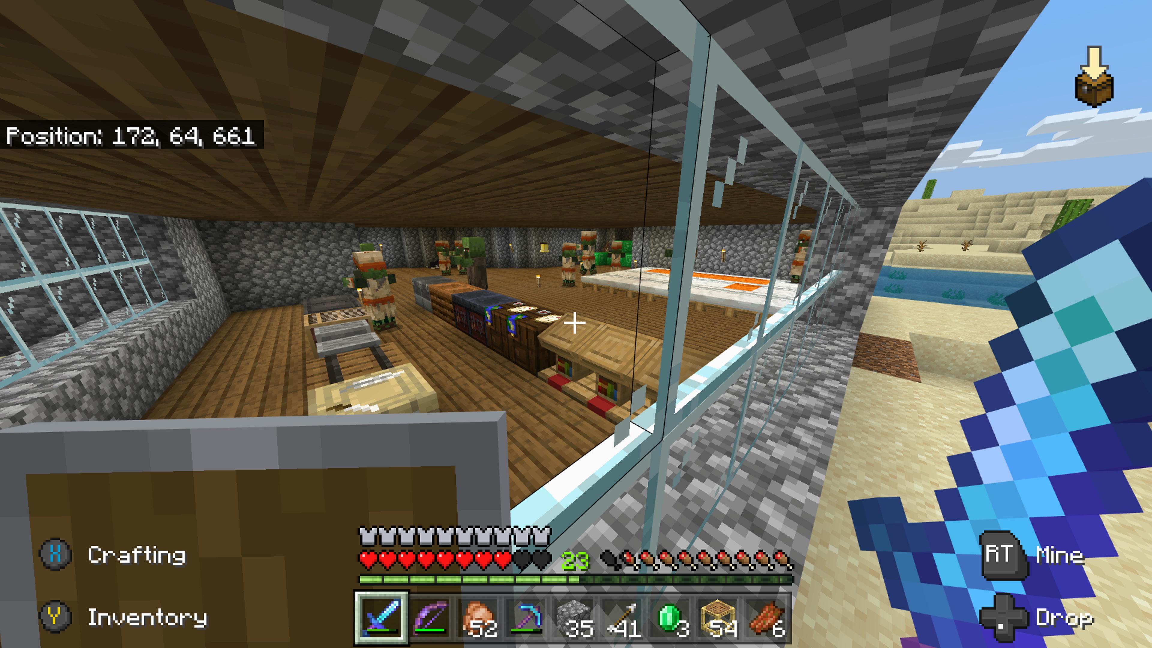So apparently zombies can hit through glass panes... / r/Minecraft