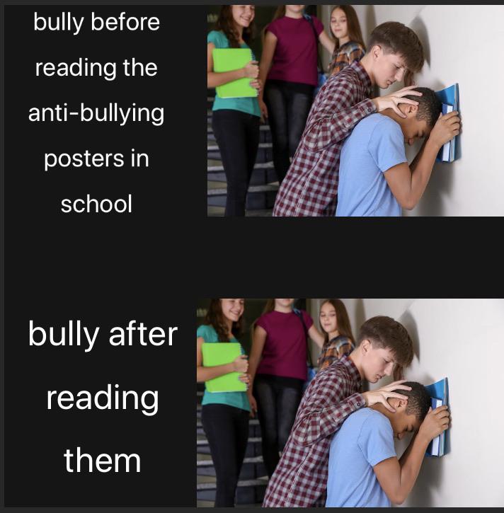 Do schools even care about bullying? r/memes