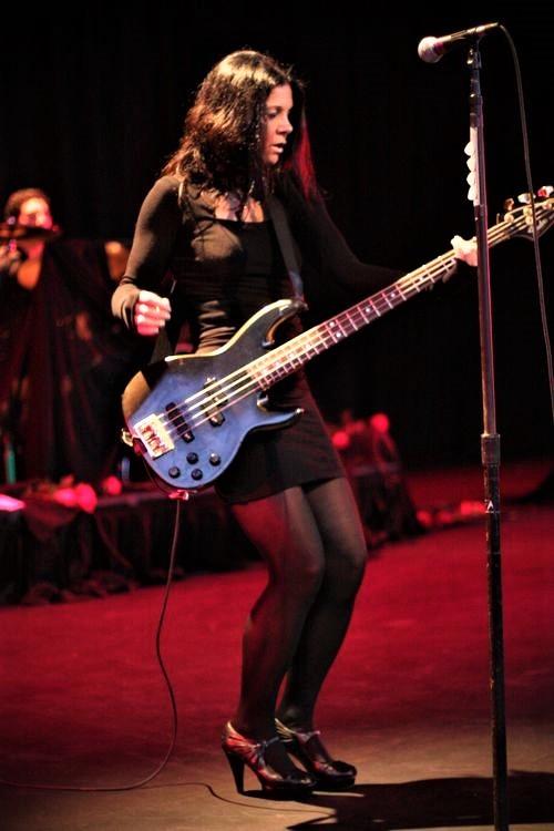 Singer Napolitano of the group Concrete Blond (1990's) r