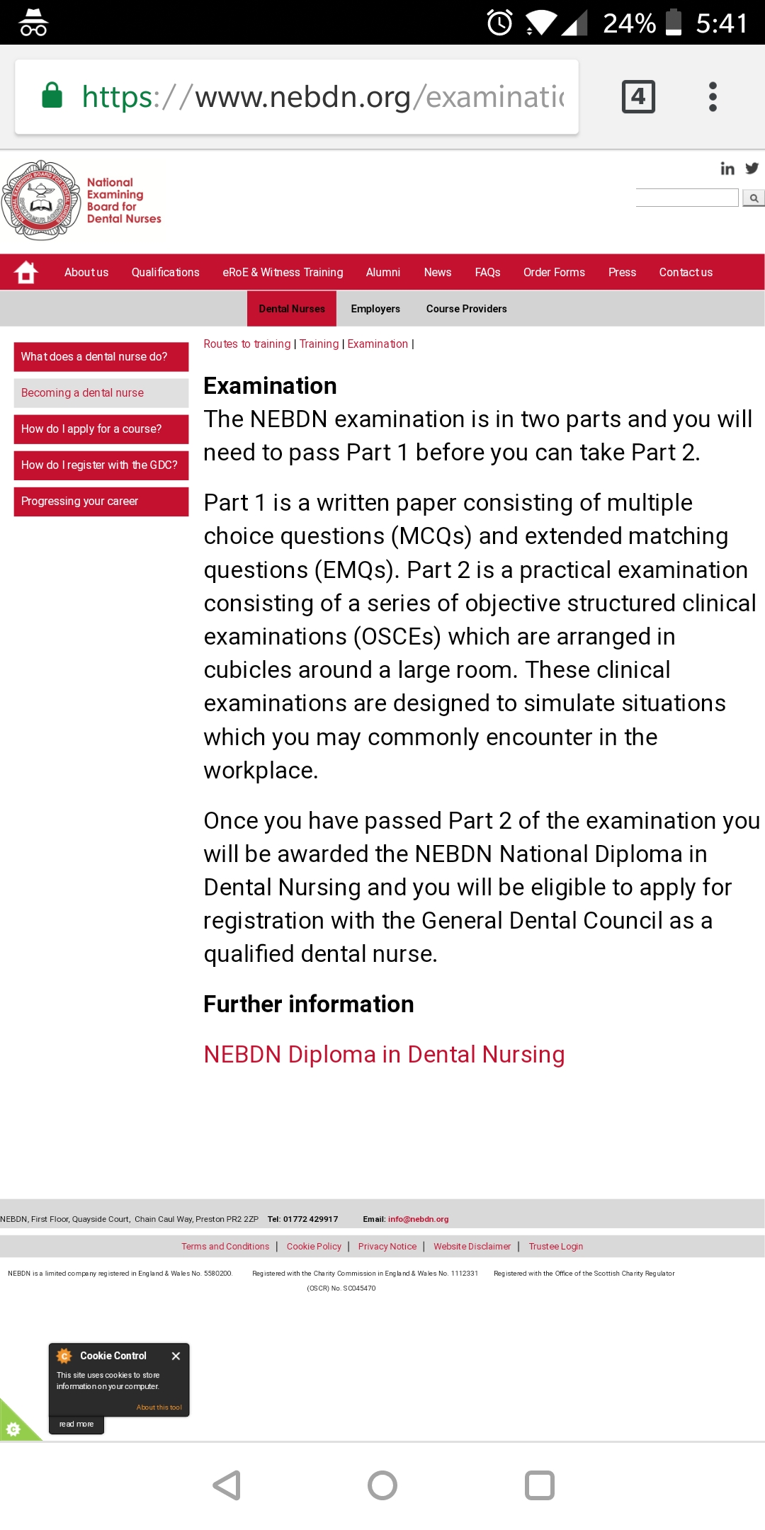 Girlfriend has her dental nurse exam in December, can someone help me