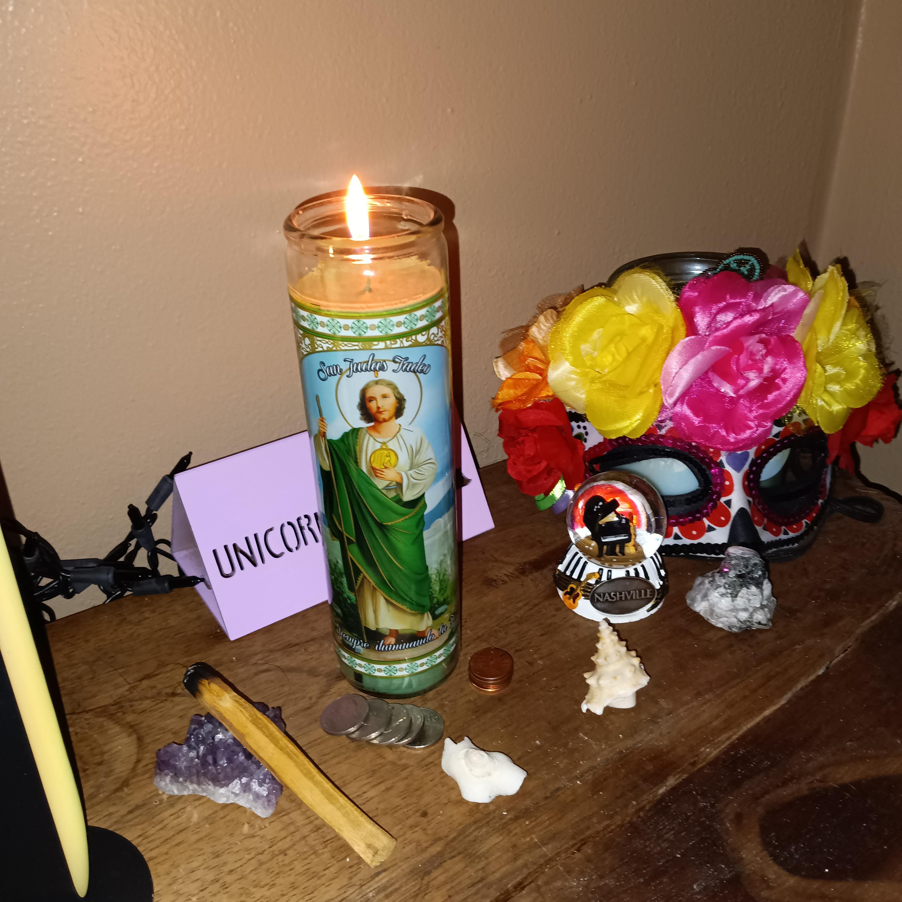 Working today with San Judas Tadeo aka Saint Jude for emotional support