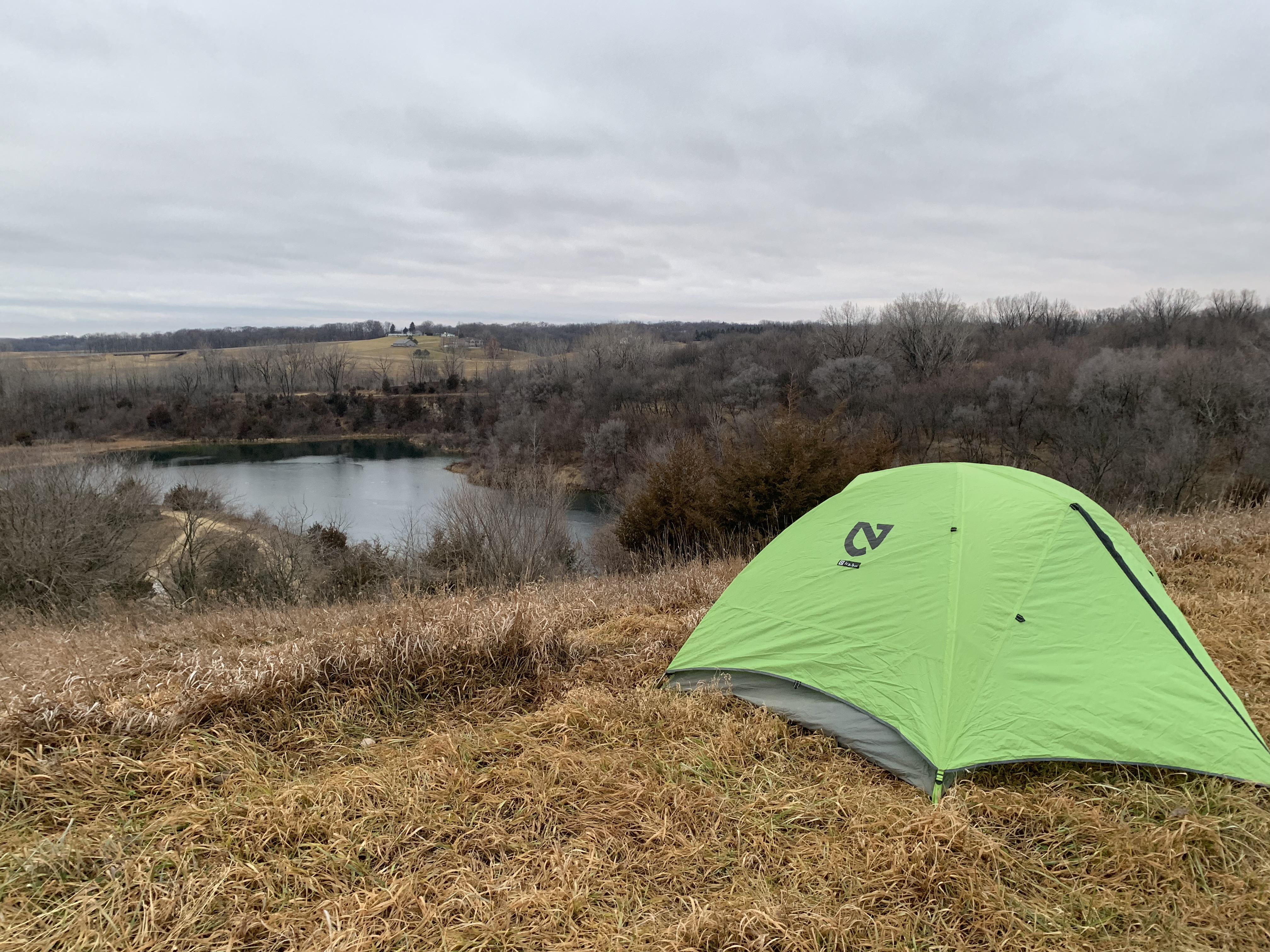 First time camping on some private land in rural Iowa. It was pretty