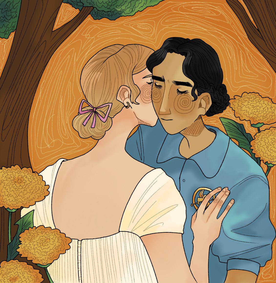 Katniss and Madge art by me. r/Hungergames