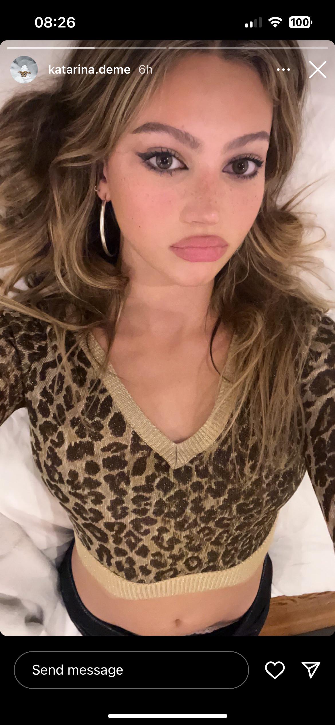 Katarina deme looking perfect is the First thing I saw after waking up