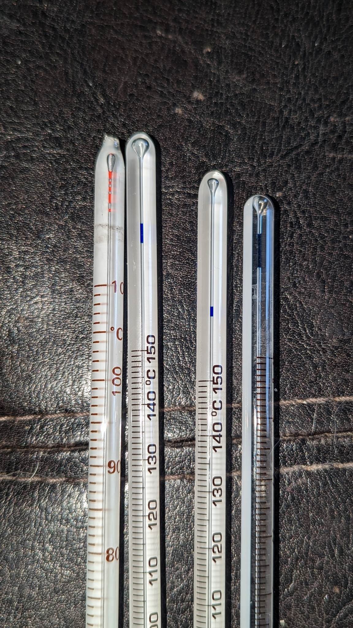 Does anybody know how to fix the alcohol bubbles in thermometers? r