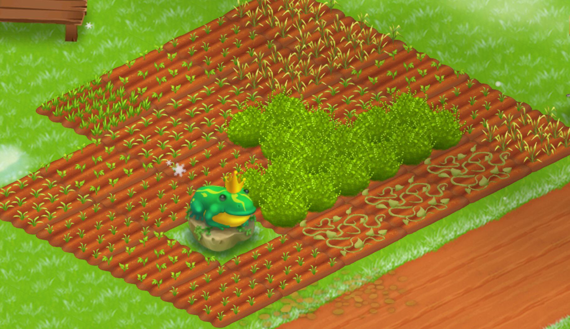 My farm in Hay Day with p h r o g r/frogs