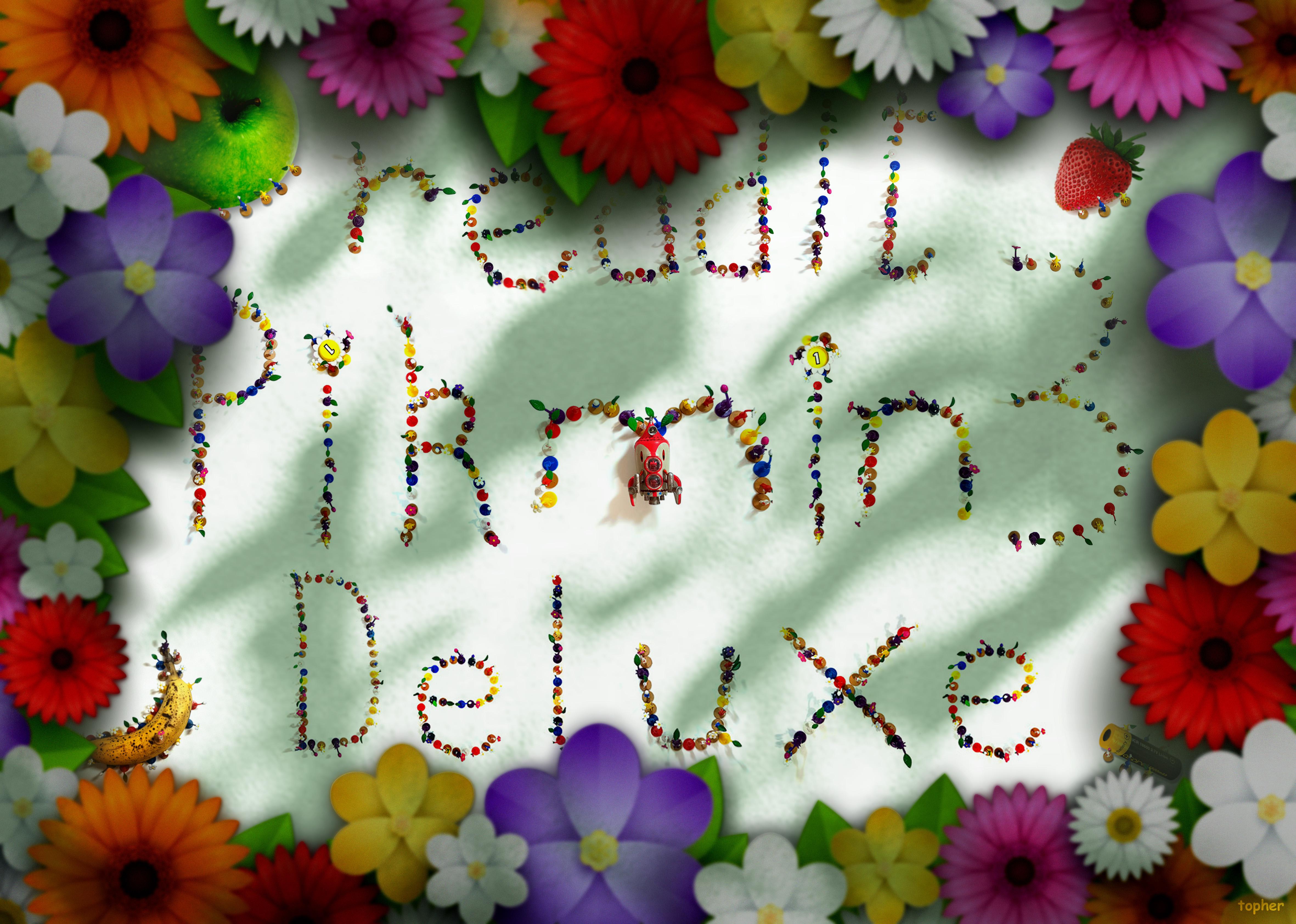 PikMe! (P3 Deluxe inspired Fanart using my Pikmin font). r/Pikmin
