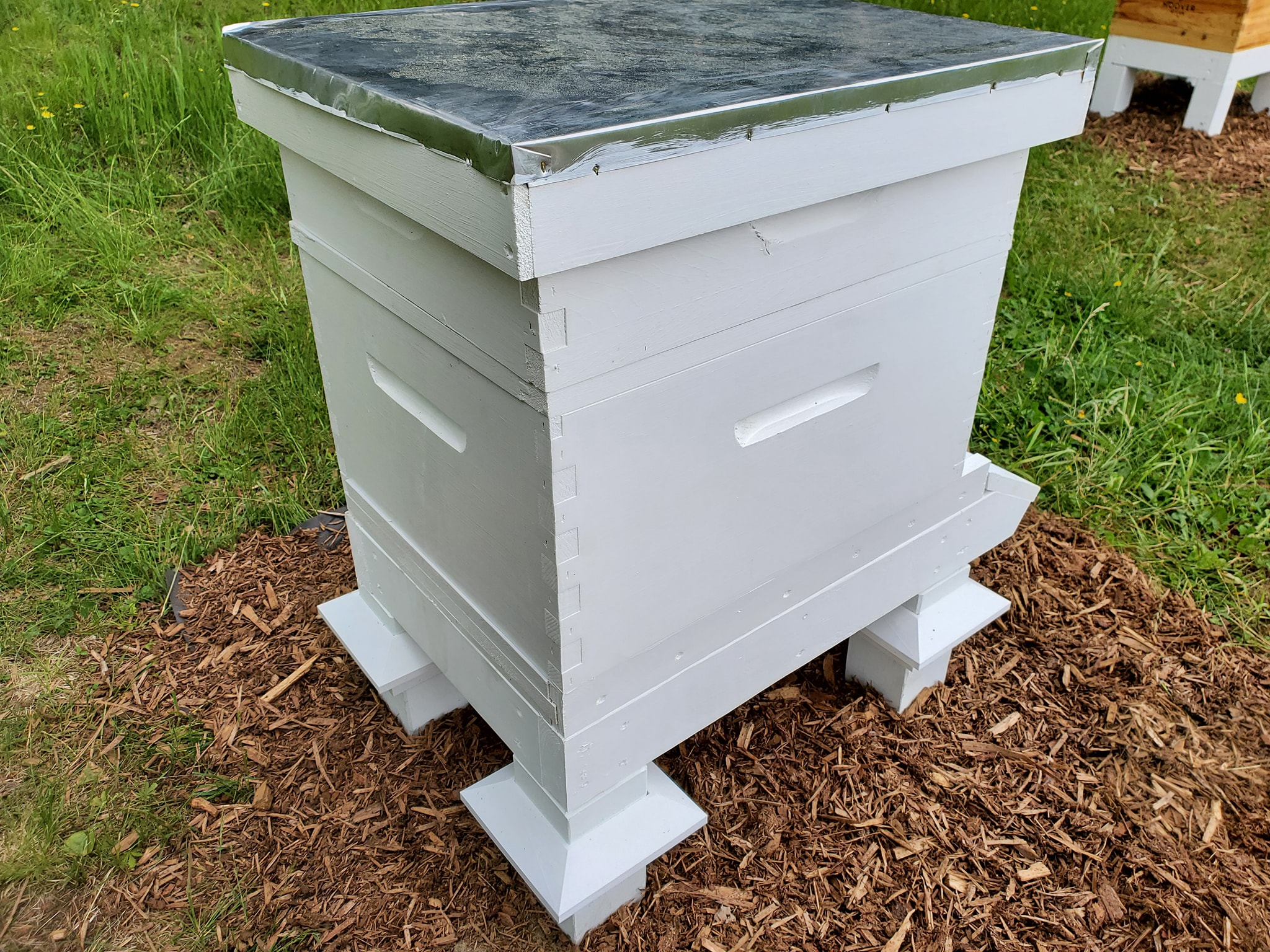 3D Printed some oil filled "Ant Moats" for our hives.. r/Beekeeping