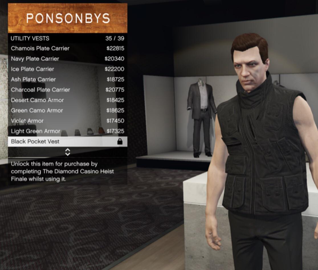How do you get this utility vest? I know it’s a specific diamond casino