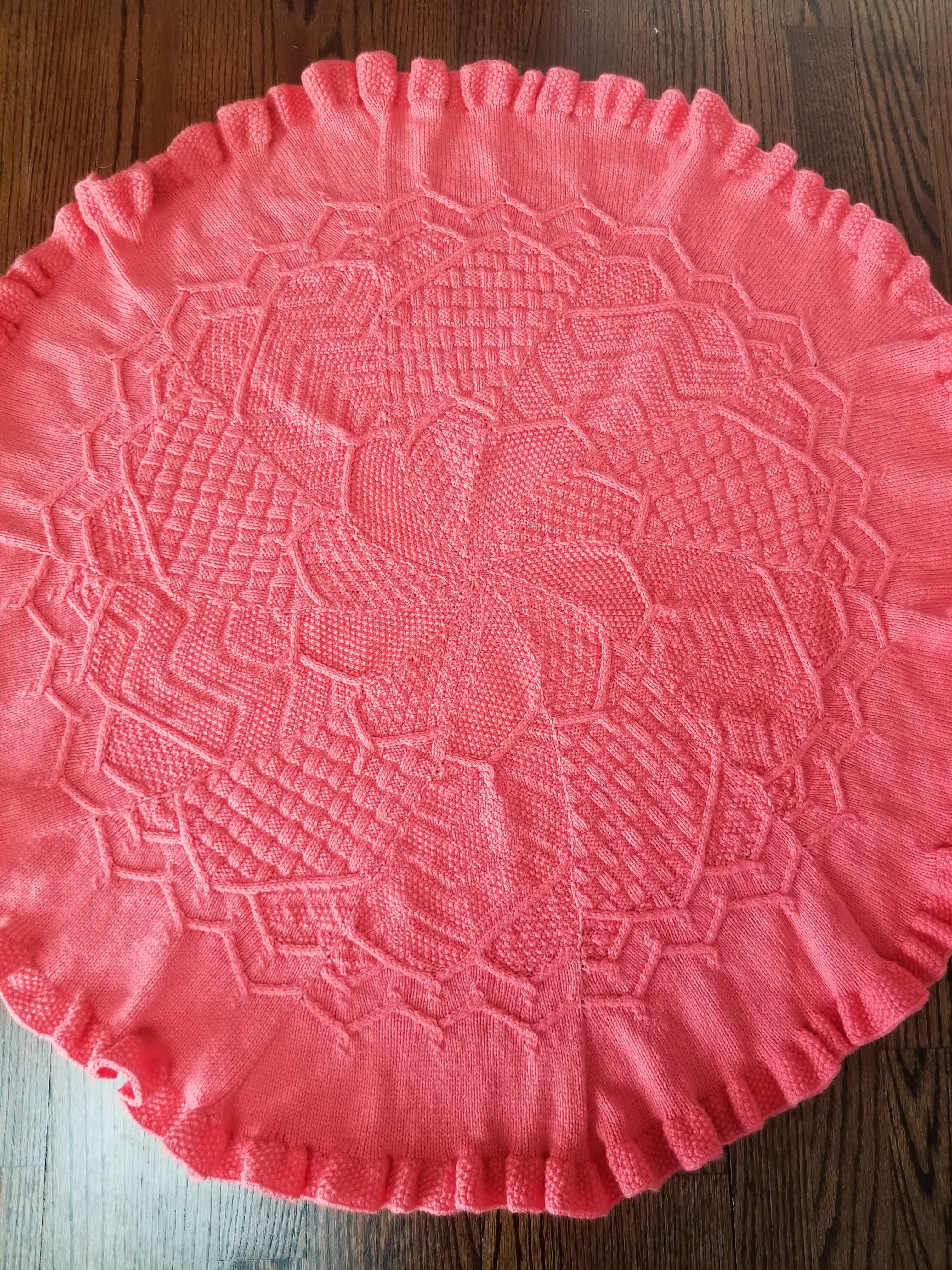 Coral Mandala Baby Blanket r/knitting