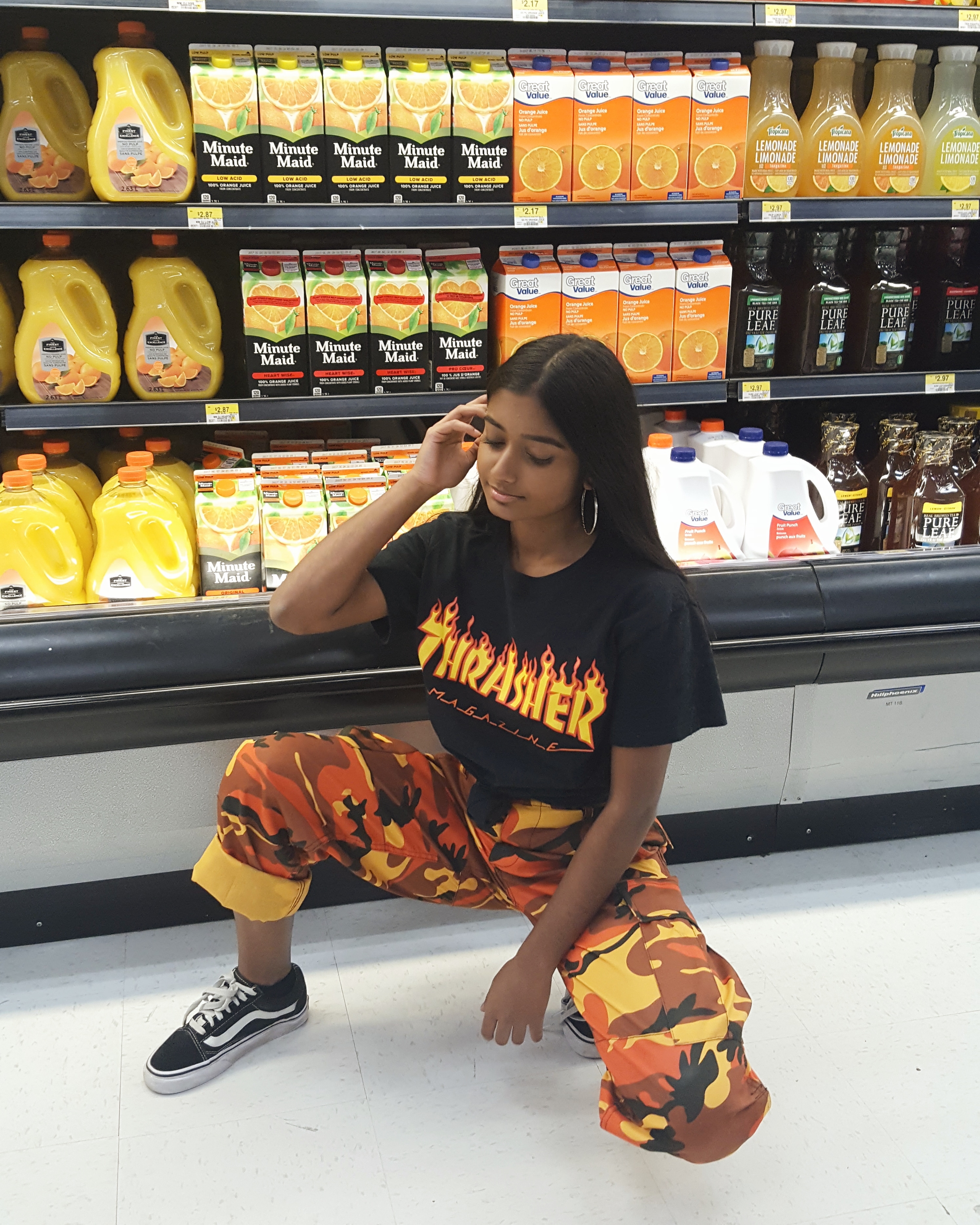first post!! gotta love grocery store photoshoots 😂😂 womensstreetwear