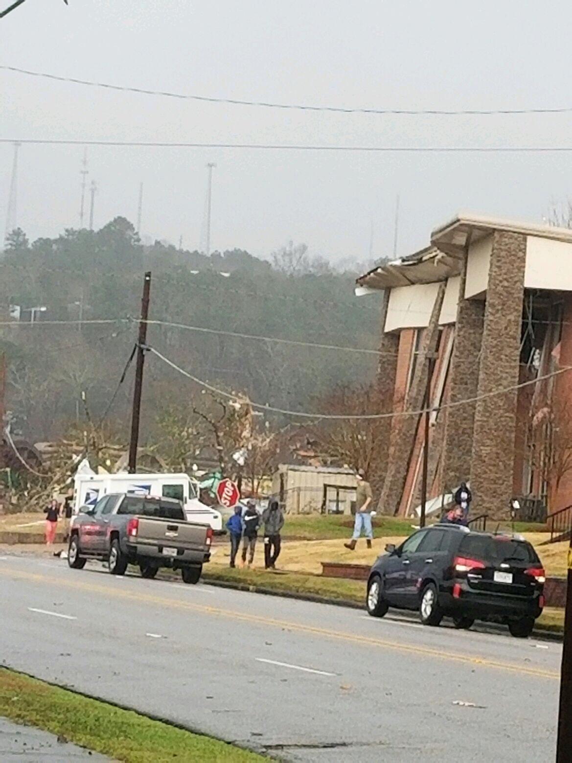 The tornadoes path did a lot of damage to Wetumpka. Stay safe for those
