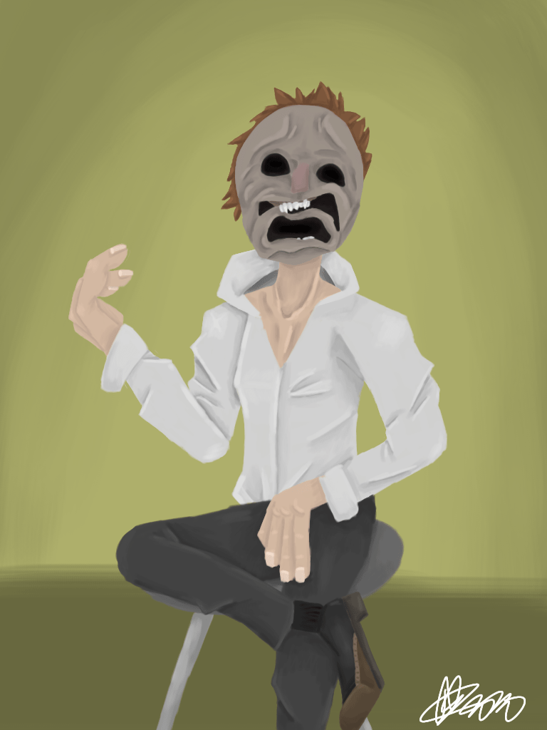 I drew Mirror Man in my style r/jackstauber