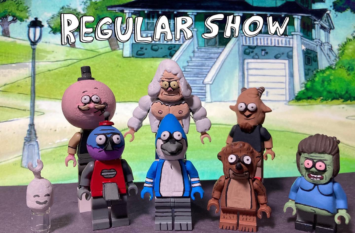 Custom Lego Regular Show Minifigures made by me r/regularshow