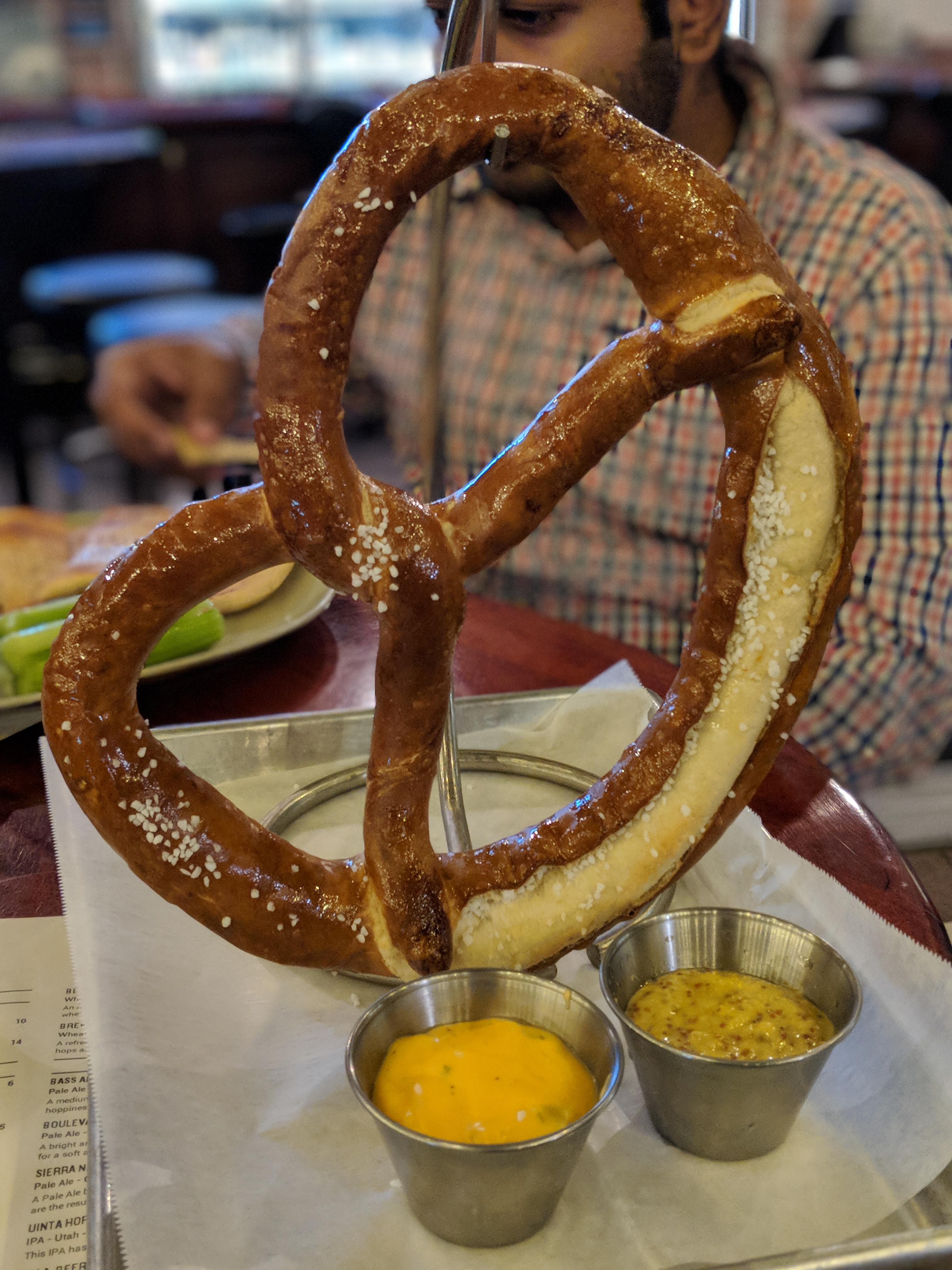 [I ate] Huge! German Pretzel. r/food