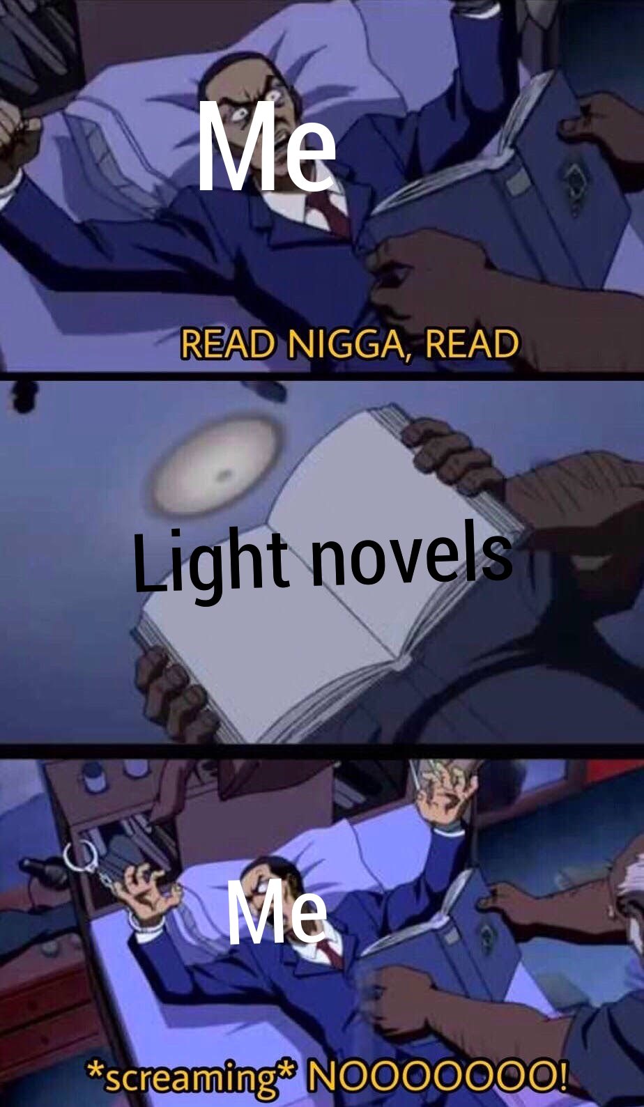 I will never read light novels r/Animemes