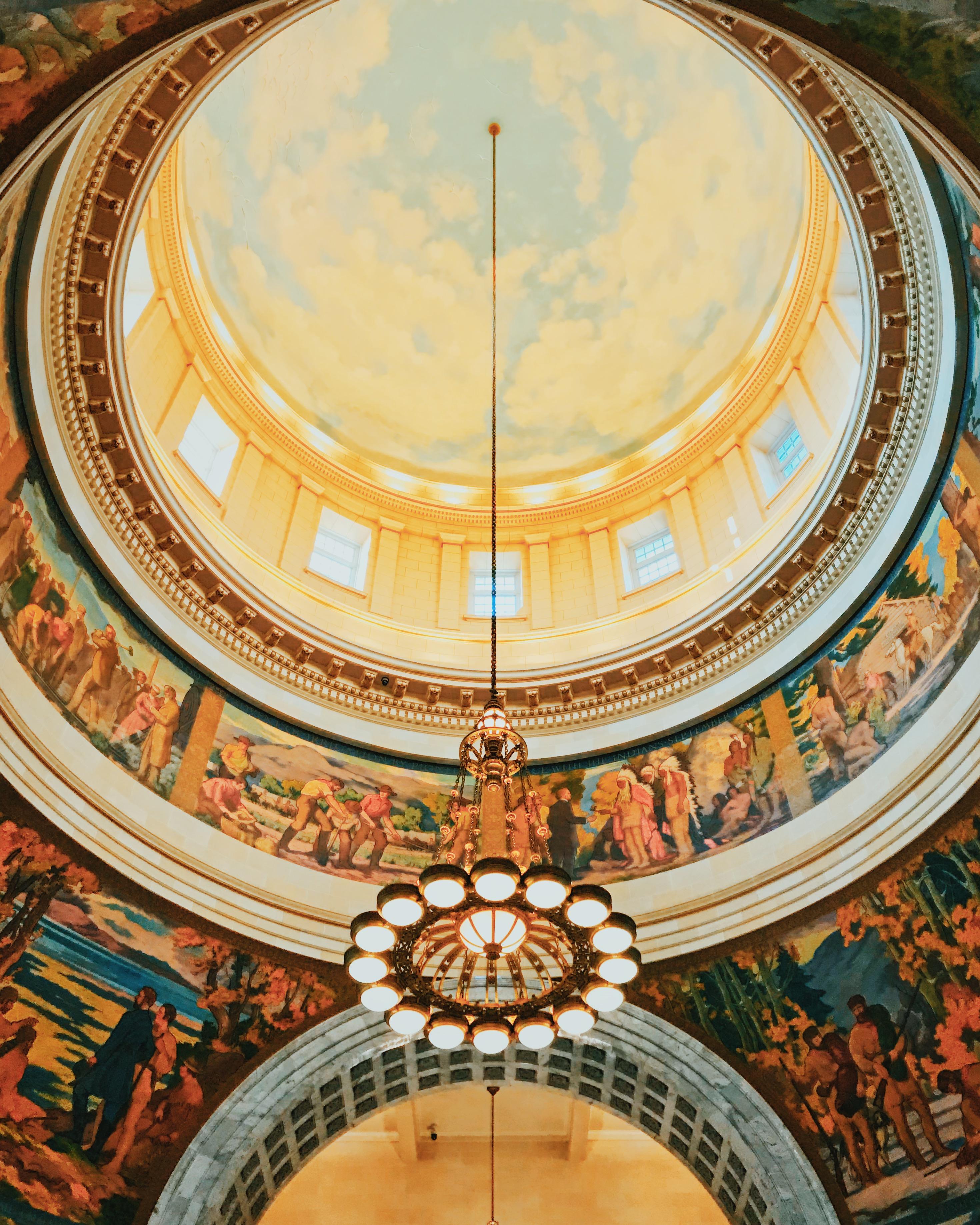 Inside the dome of Utah's state capitol [2940 x 3675] r/Utah