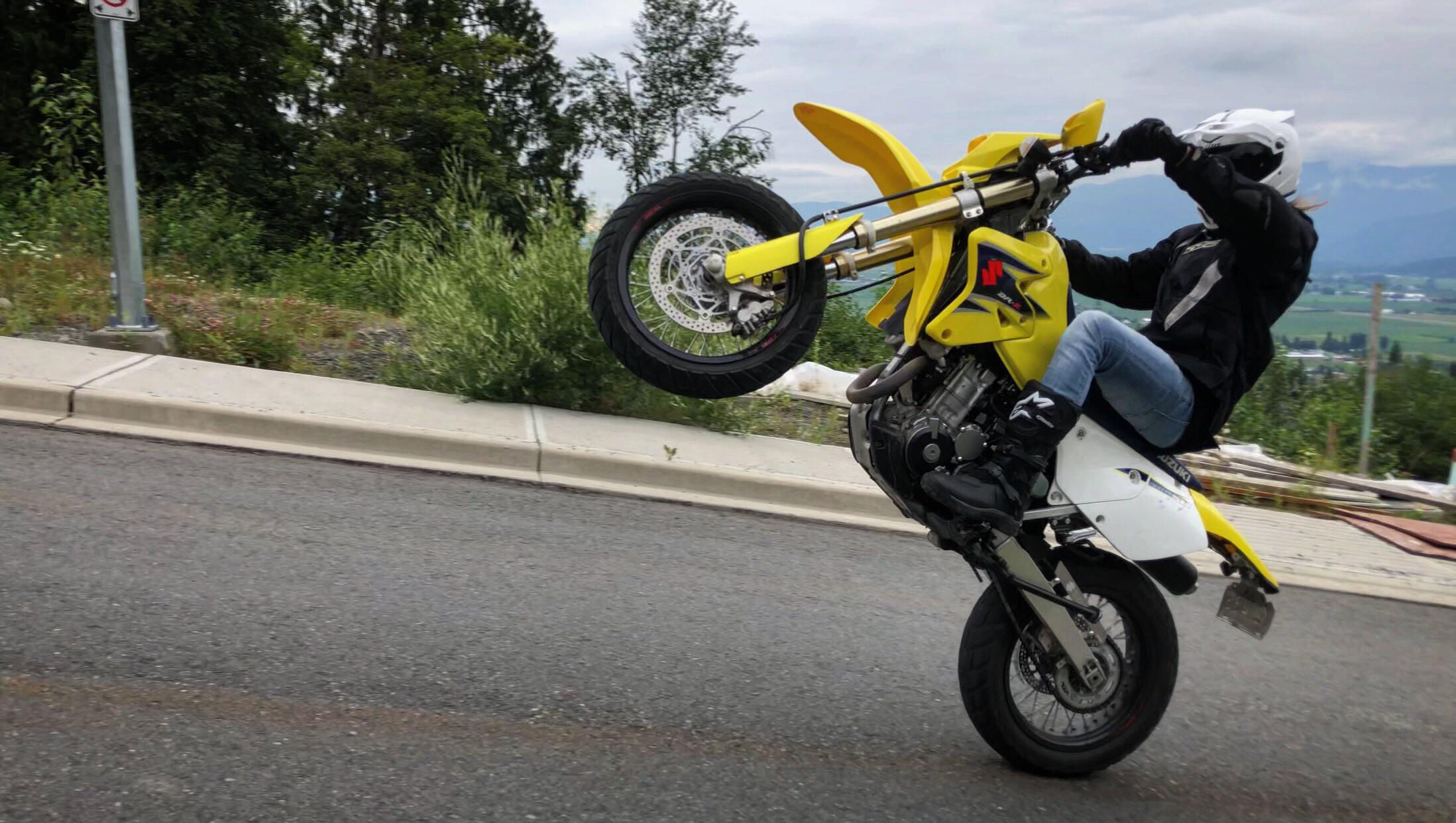 Wheelie practice r/supermoto