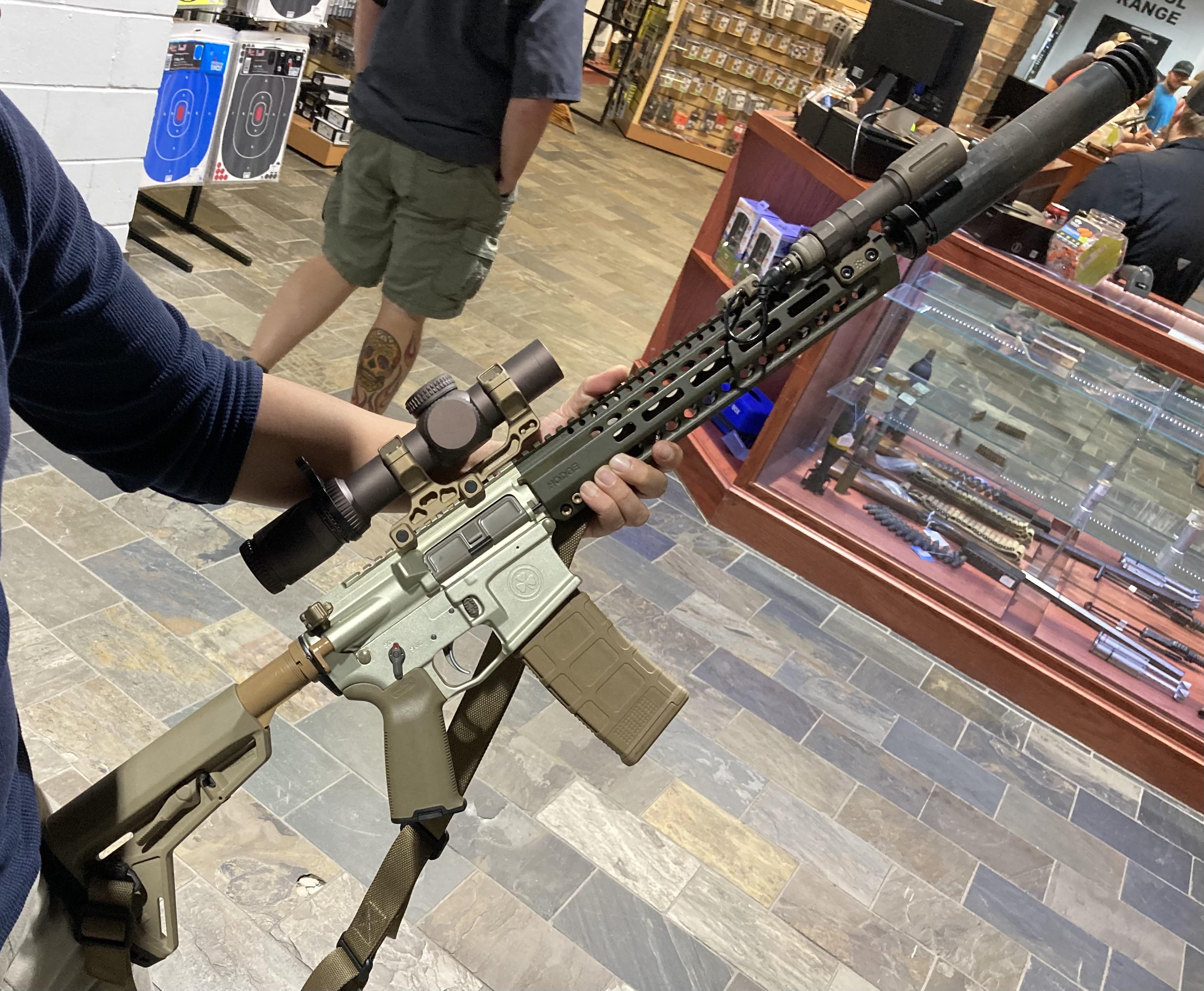 Hodge Rep was at the Big Tex Ordnance Range Grand Opening today. Got to