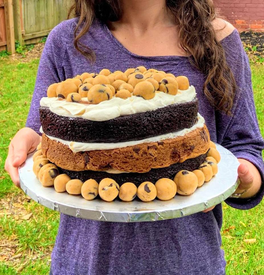 Fighting the stereotype that vegans only eat grass, one massive, sloppy