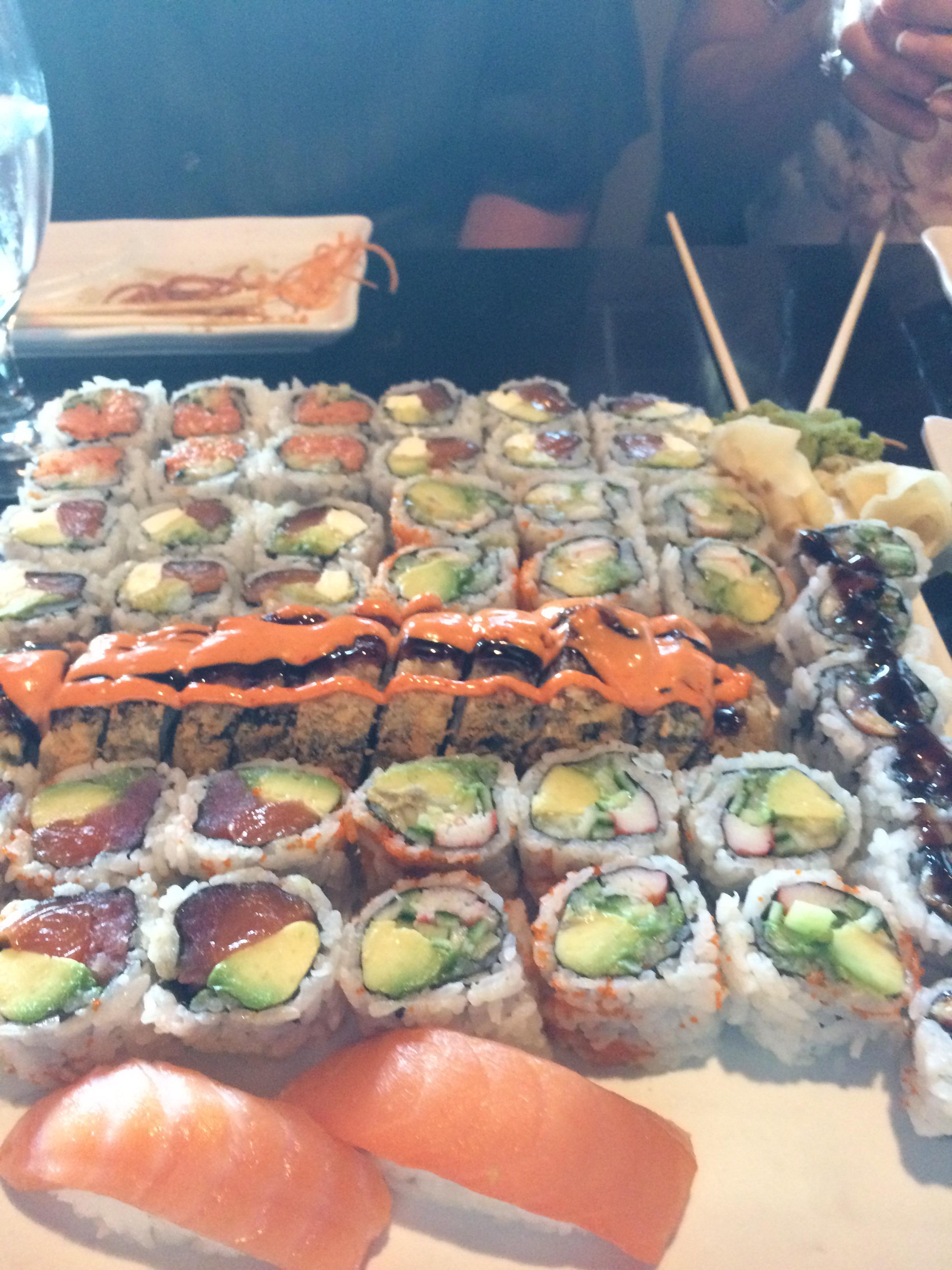 40 dollars during happy hour. r/sushi