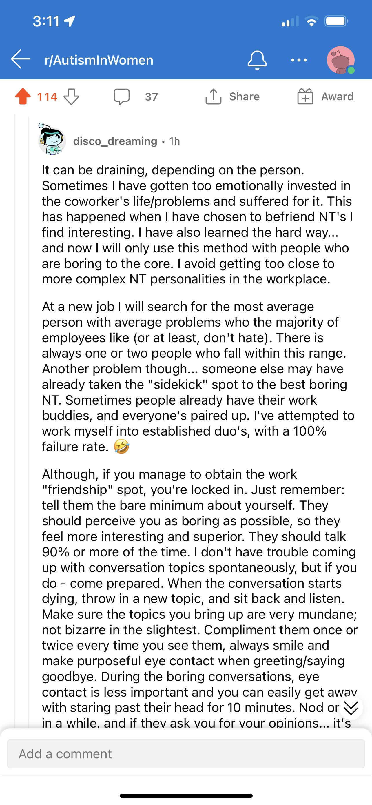 Really good advice for working with NTs r/autismgirls