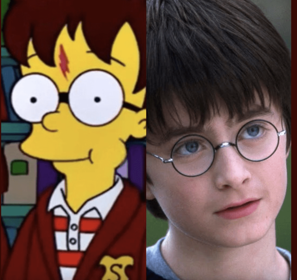 Did you know harry potter appeared in the simpsons before his own movie