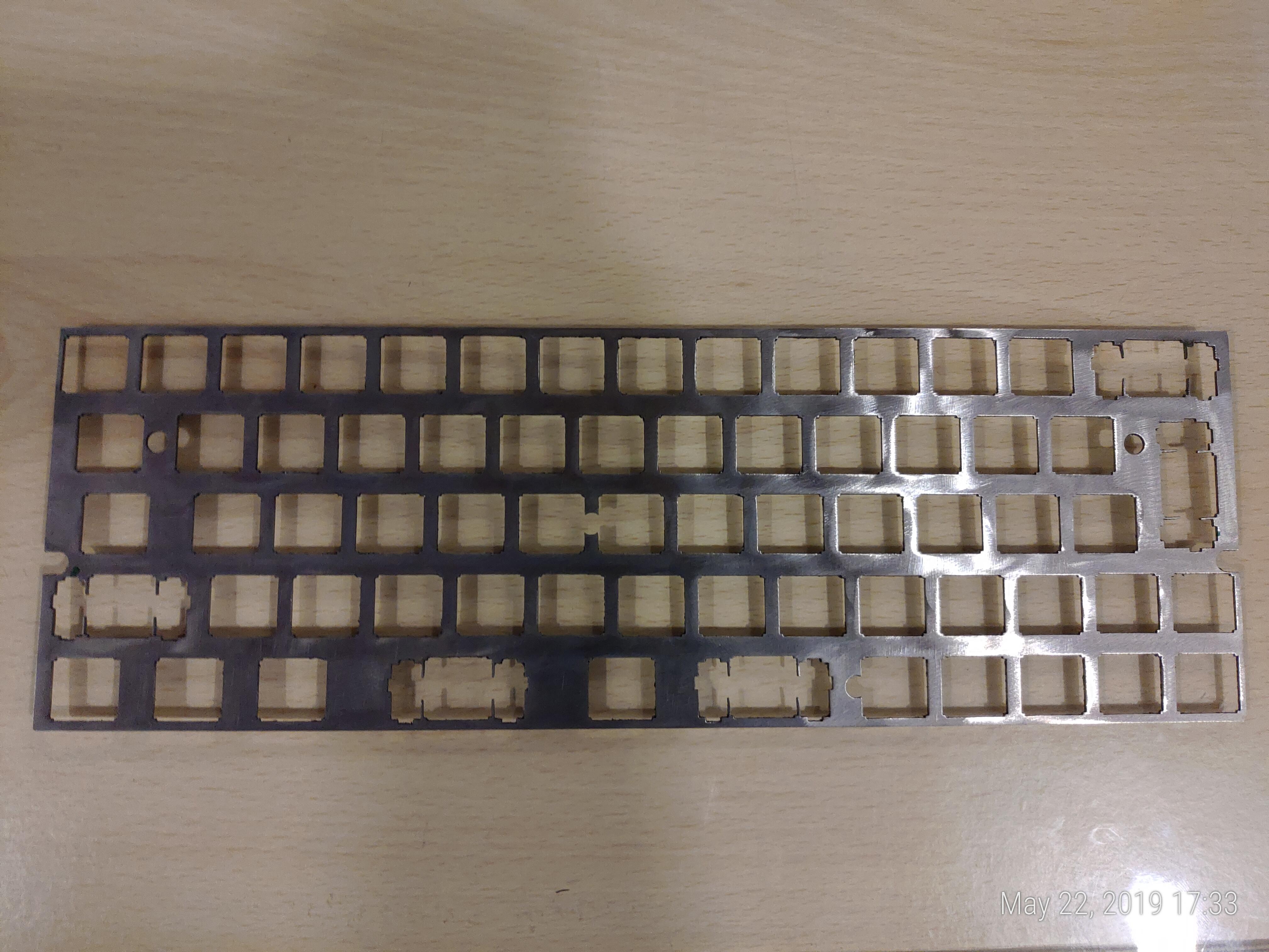 Starting to build my first mechanical keyboard custom laser cut ss