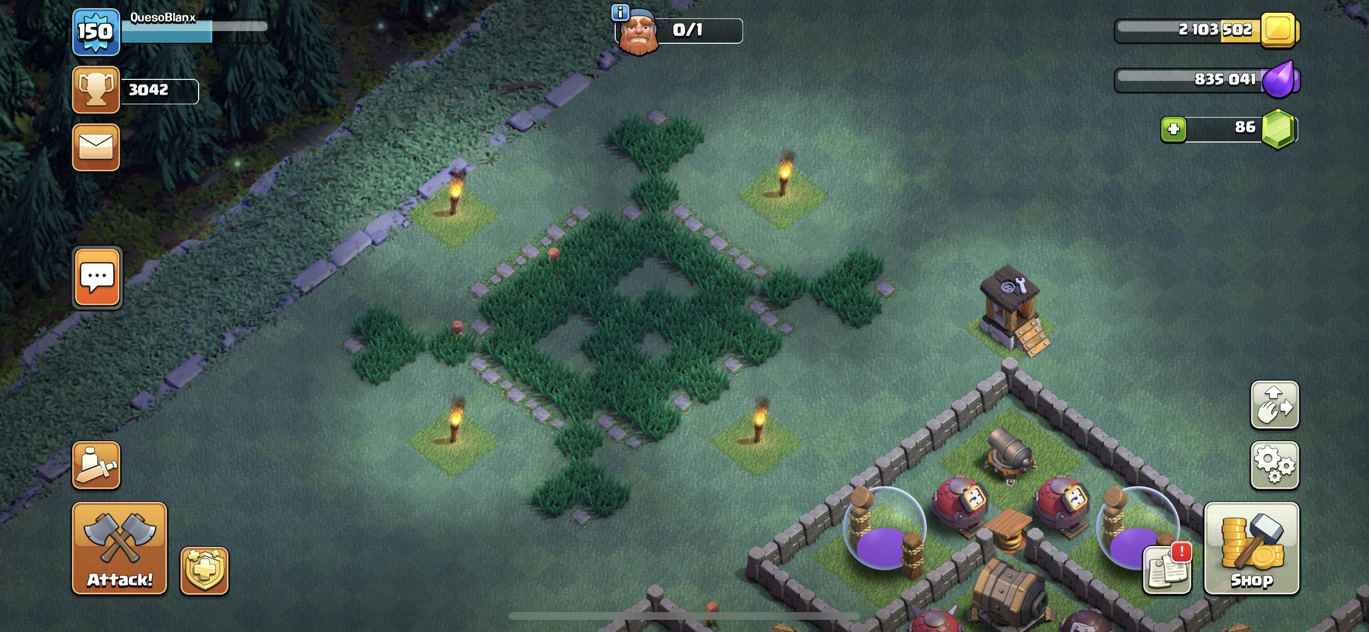 Builder Base Grass Art. Just finished this piece! Does anyone else