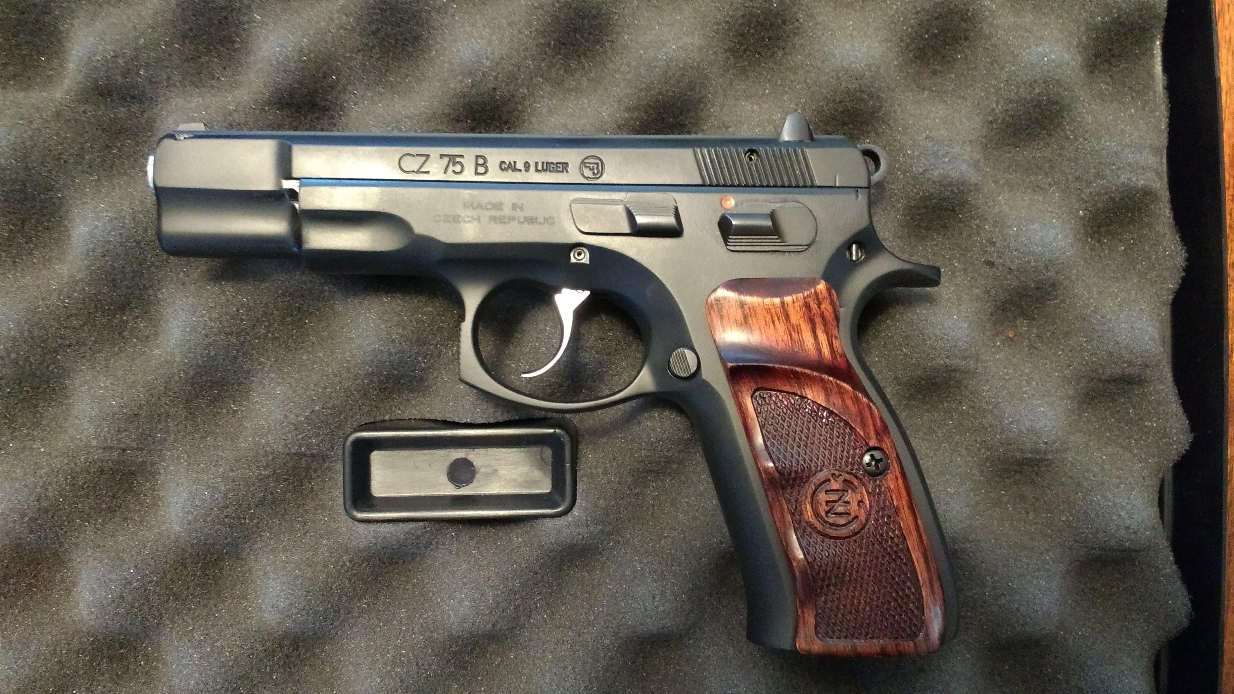 New Marschal grips on my CZ 75 B 9mm. r/CZFirearms