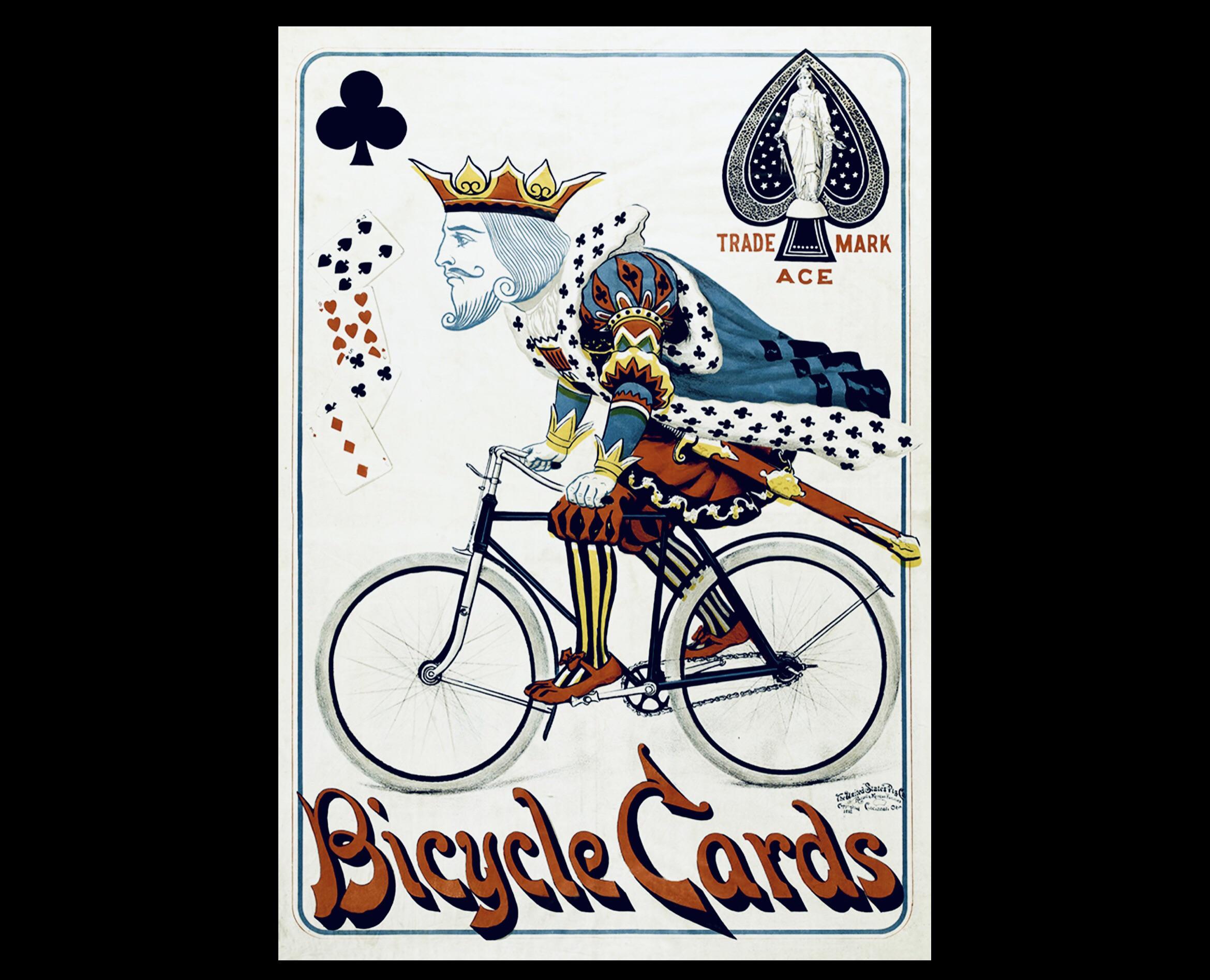Bicycle Cards 1892 Poster Sheet What says Bicycle Playing Cards