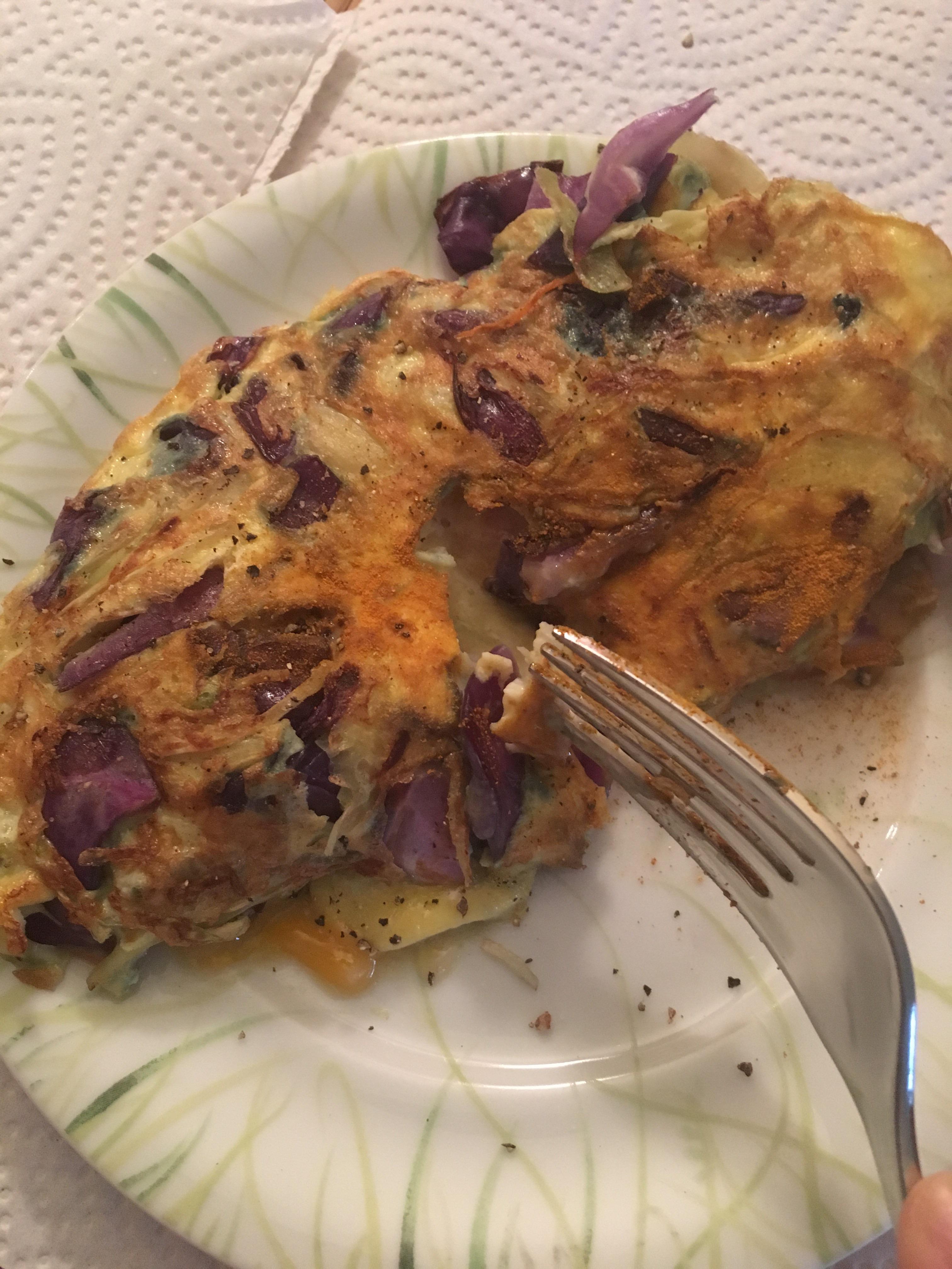Cabbage Omelet ! r/ketorecipes