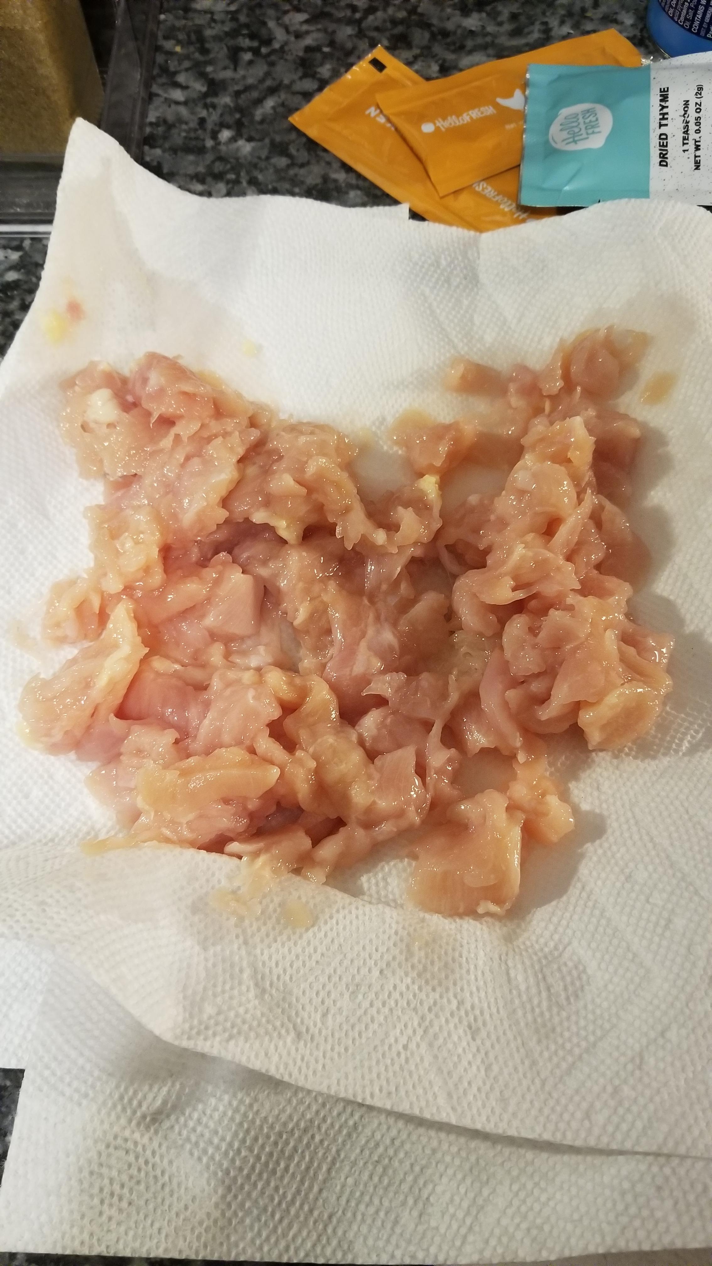 My "Chicken Breast Strips" appear to have gotten a little mangled r