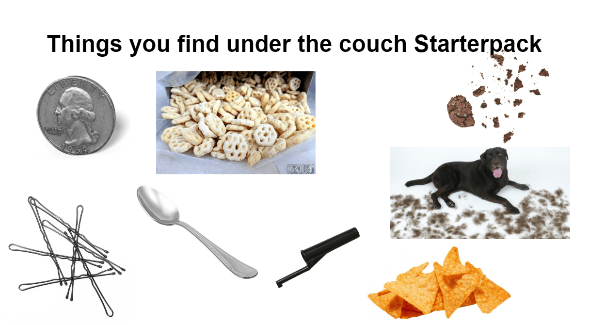 Things you find under the couch Starterpack r/starterpacks