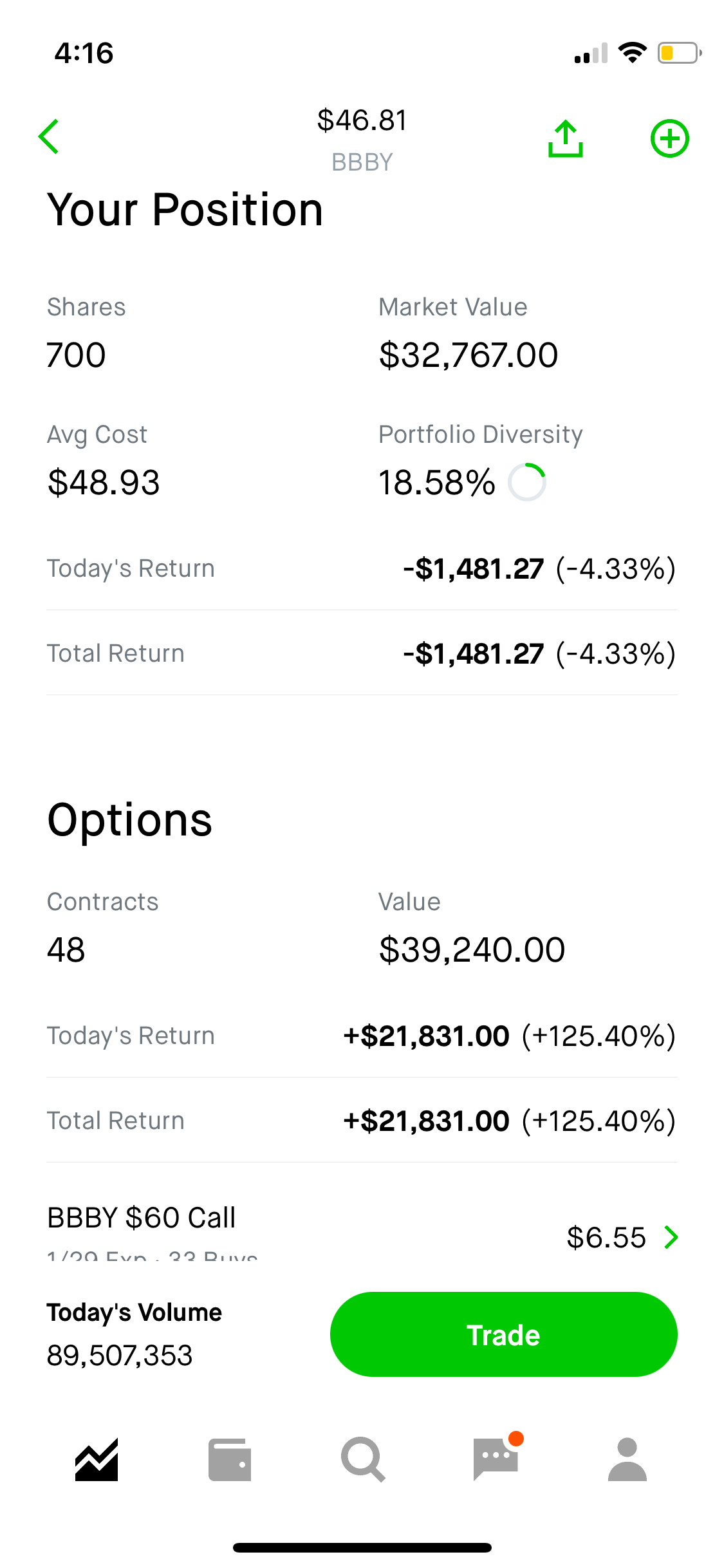 🚀 ALL IN BBBY. LET'S BRING THE B E Y O N D TO BED BATH AND BEYOND. 🚀 (I LIKE THE STOCK) r