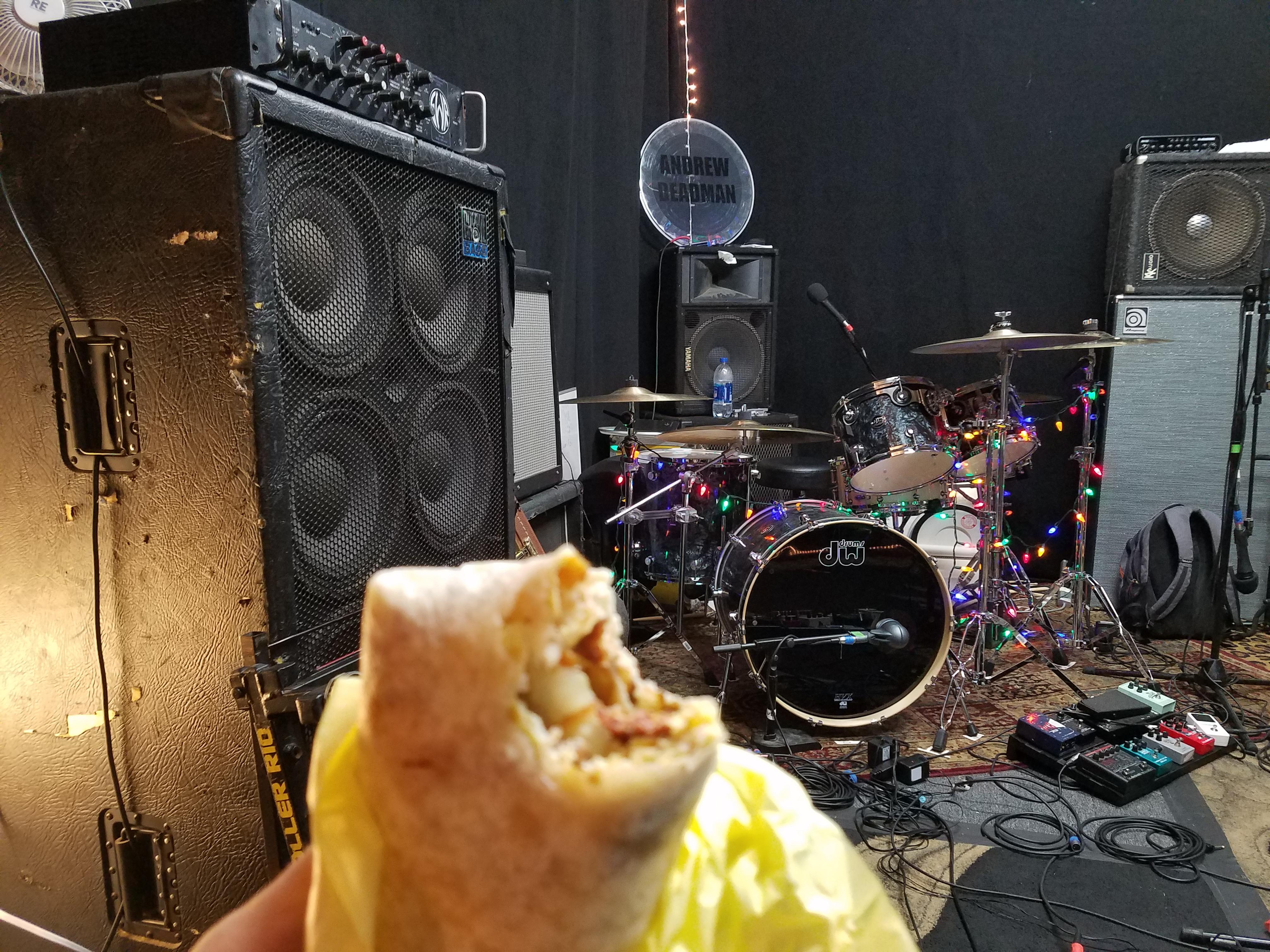 Always arrive 2 hours before rehearsal to warm up, stretch and load