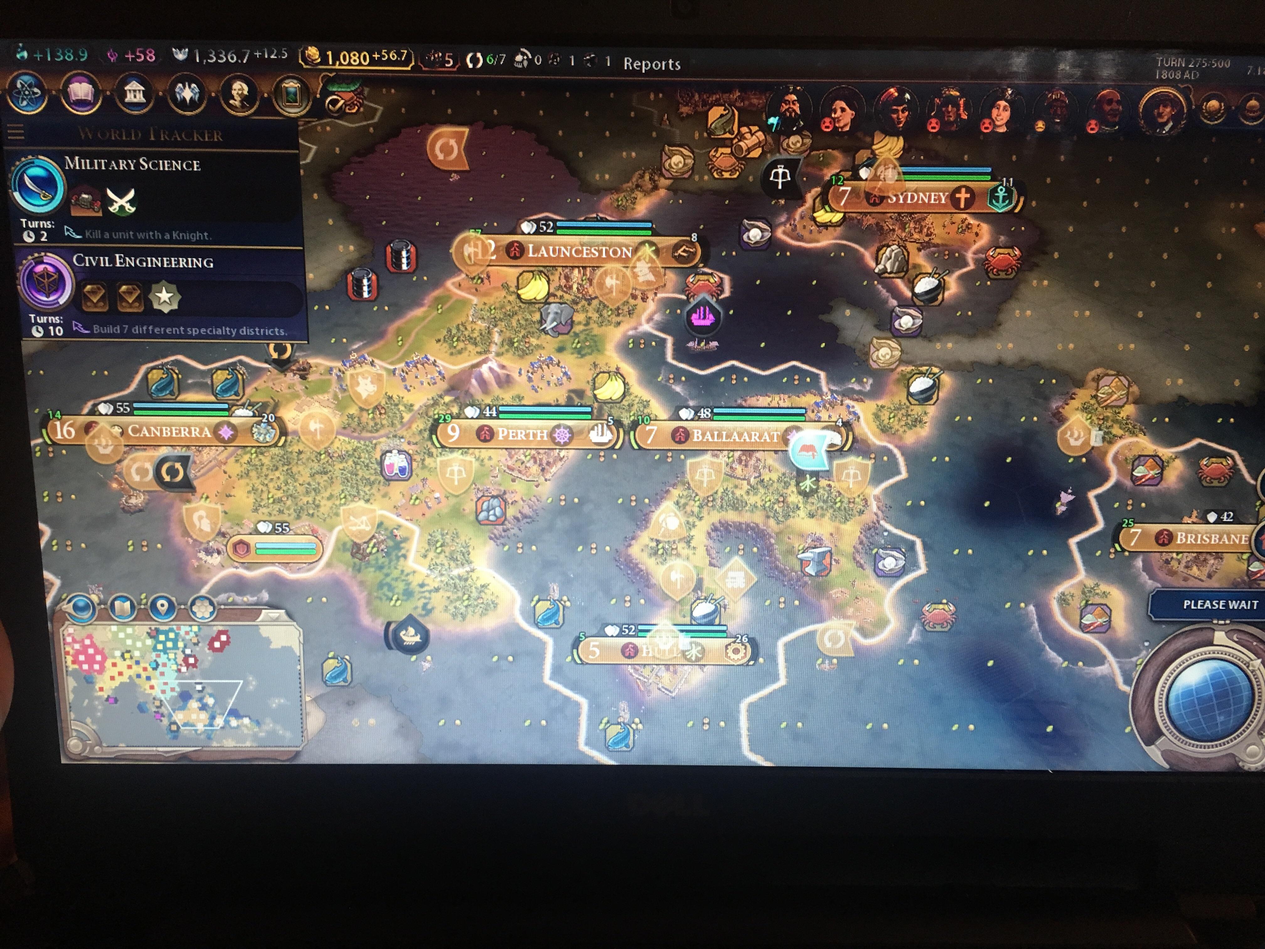 Civ5 East Asia Map Decided to do an East Asia map playing as Australia, and I get all if