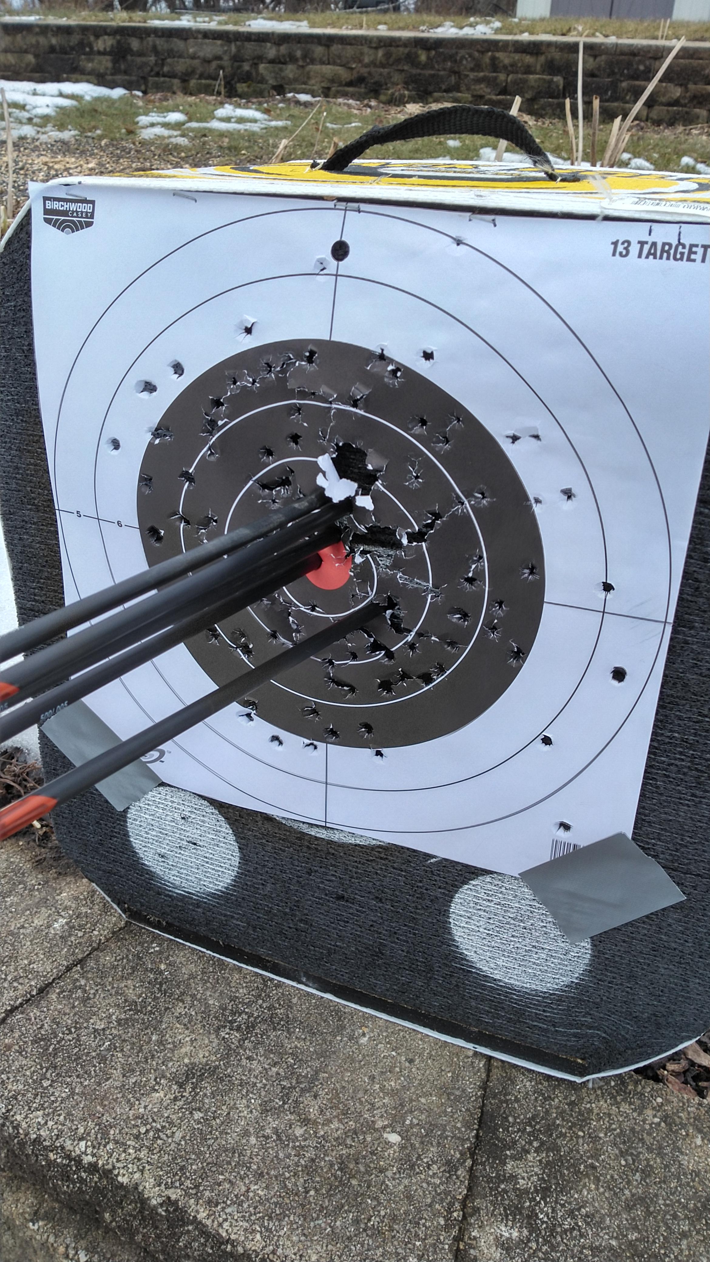 Only 10 meters, but this grouping felt good. r/Archery