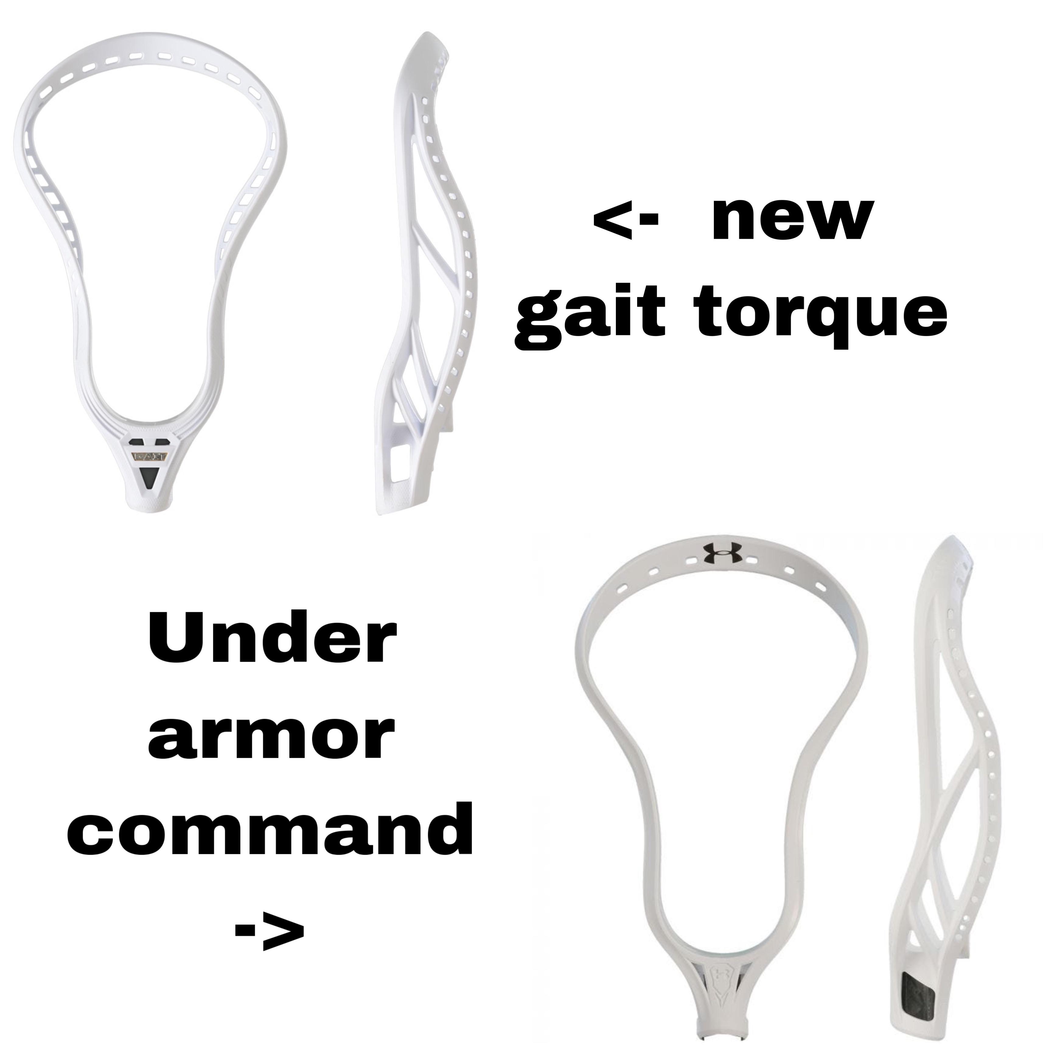 The gait torque and under armor command are the same head except the