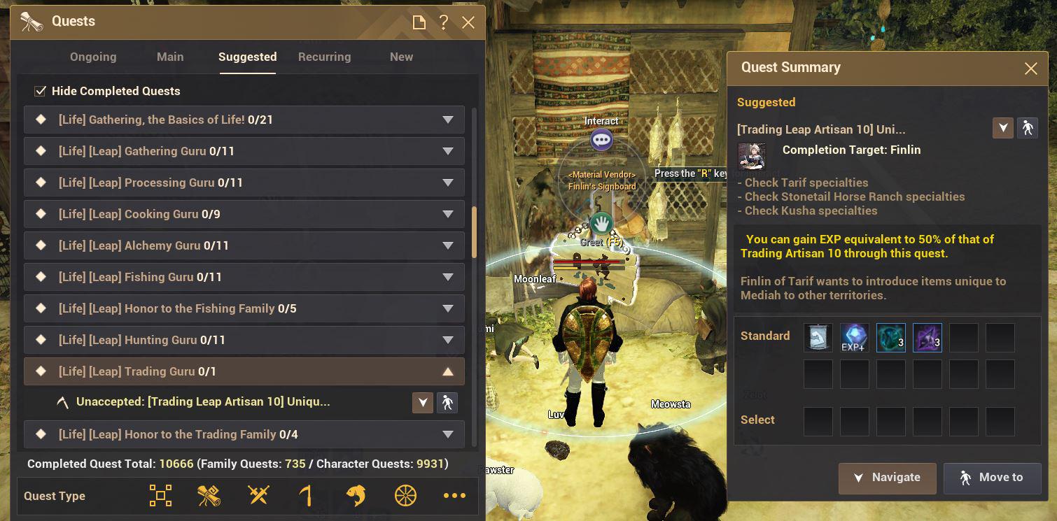 [Leap] Trading artisan 10 cannot start because NPC Finlin is gone (due