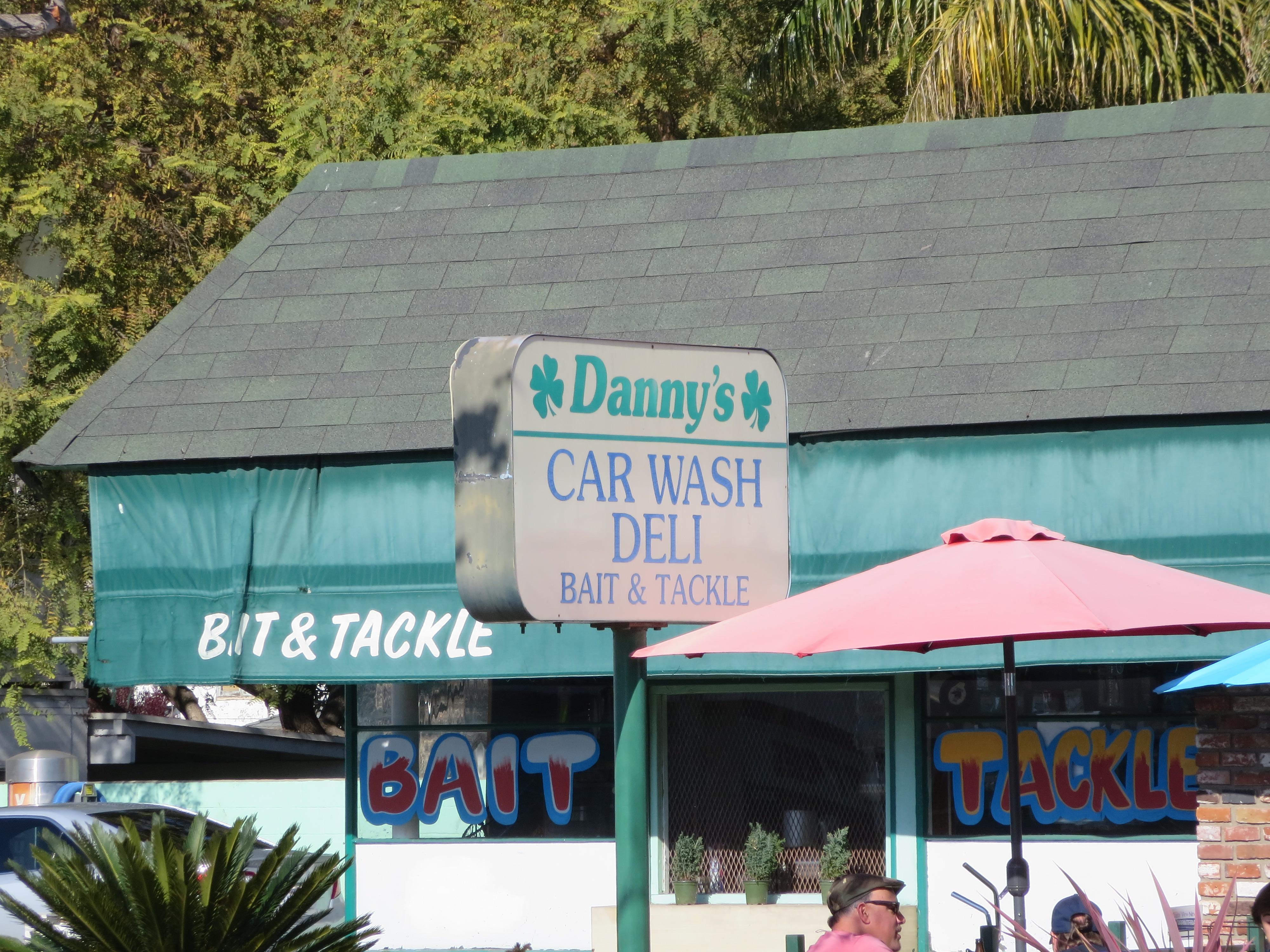 Seen today in Carpinteria, California. Danny’s Car Wash, Deli, and Bait