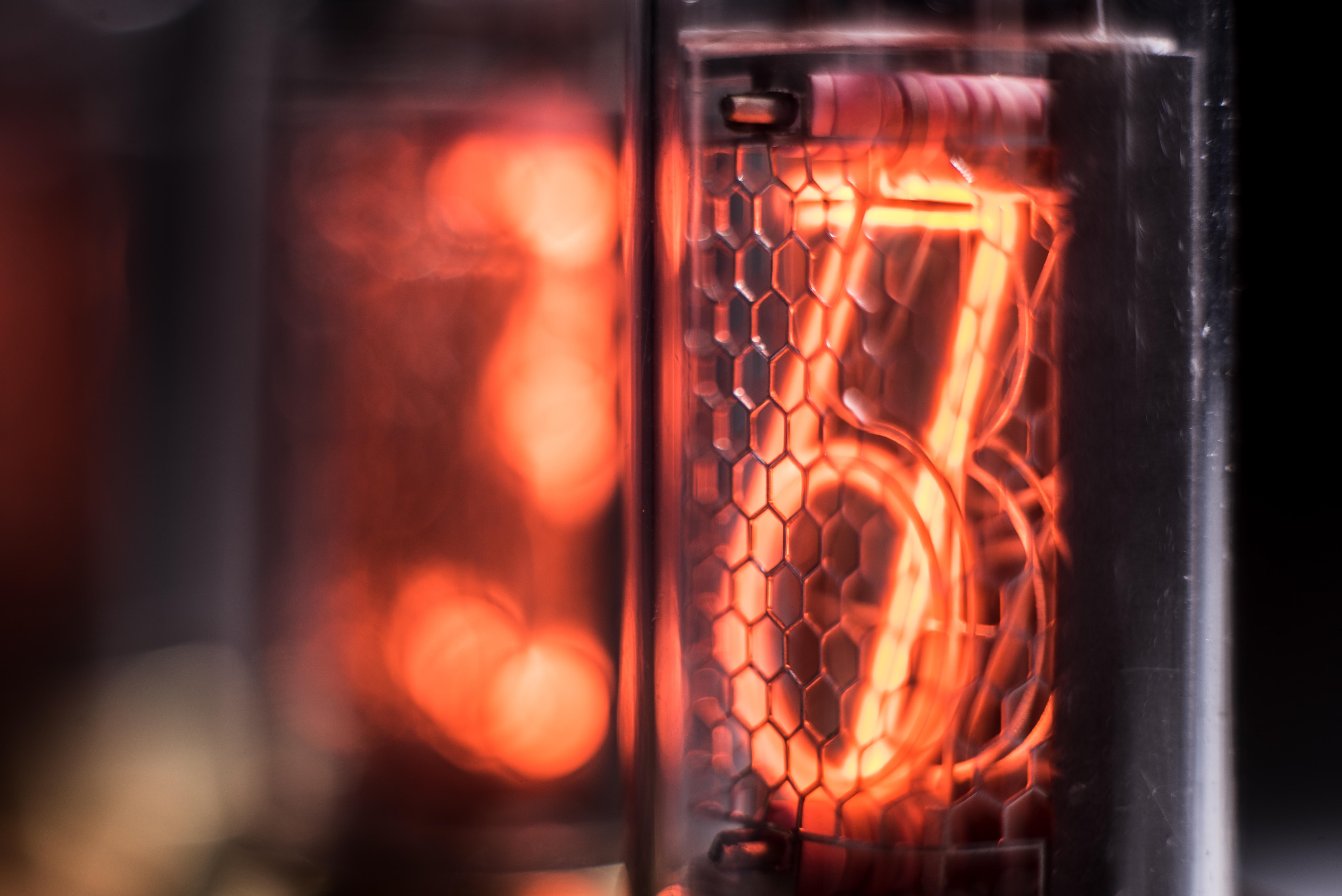 The beauty of Nixie Tubes (this tubes were produced in 7080s and some