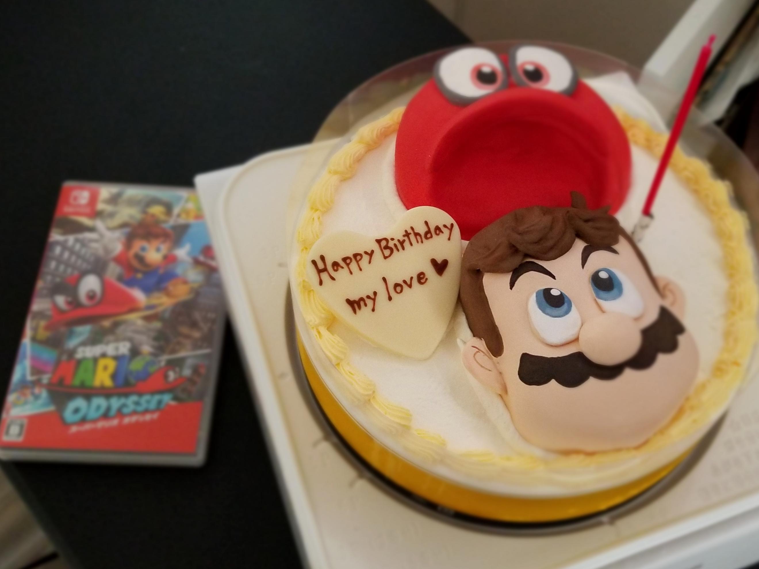 My wife also got me a Super Mario Odyssey cake for my 28th birthday