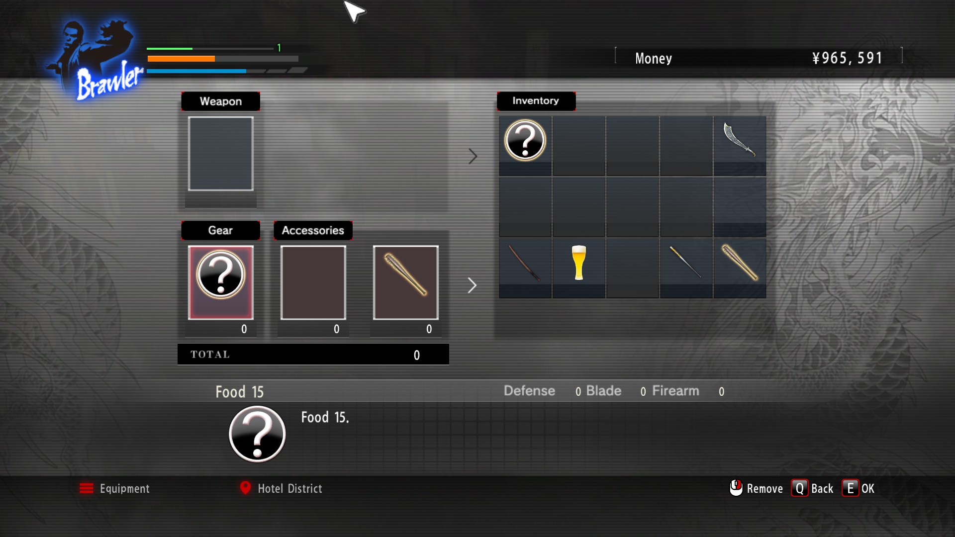 [Yakuza Kiwami] What the hell happened here? All my equipment got