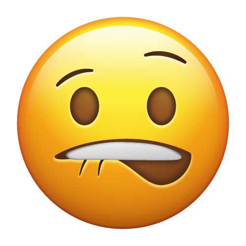 Lip biting emoji r/Emoji