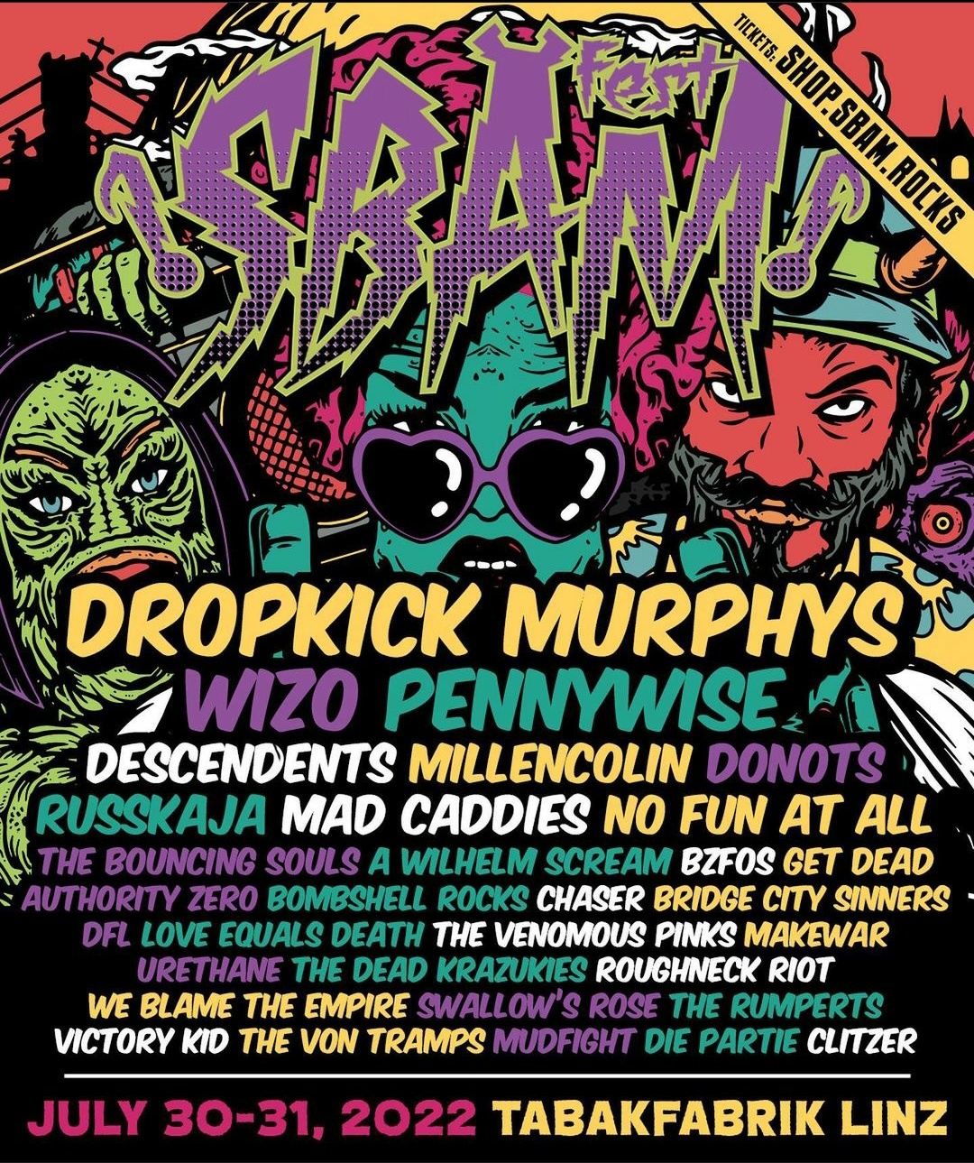 SBÄM Fest 2022 Lineup r/punk