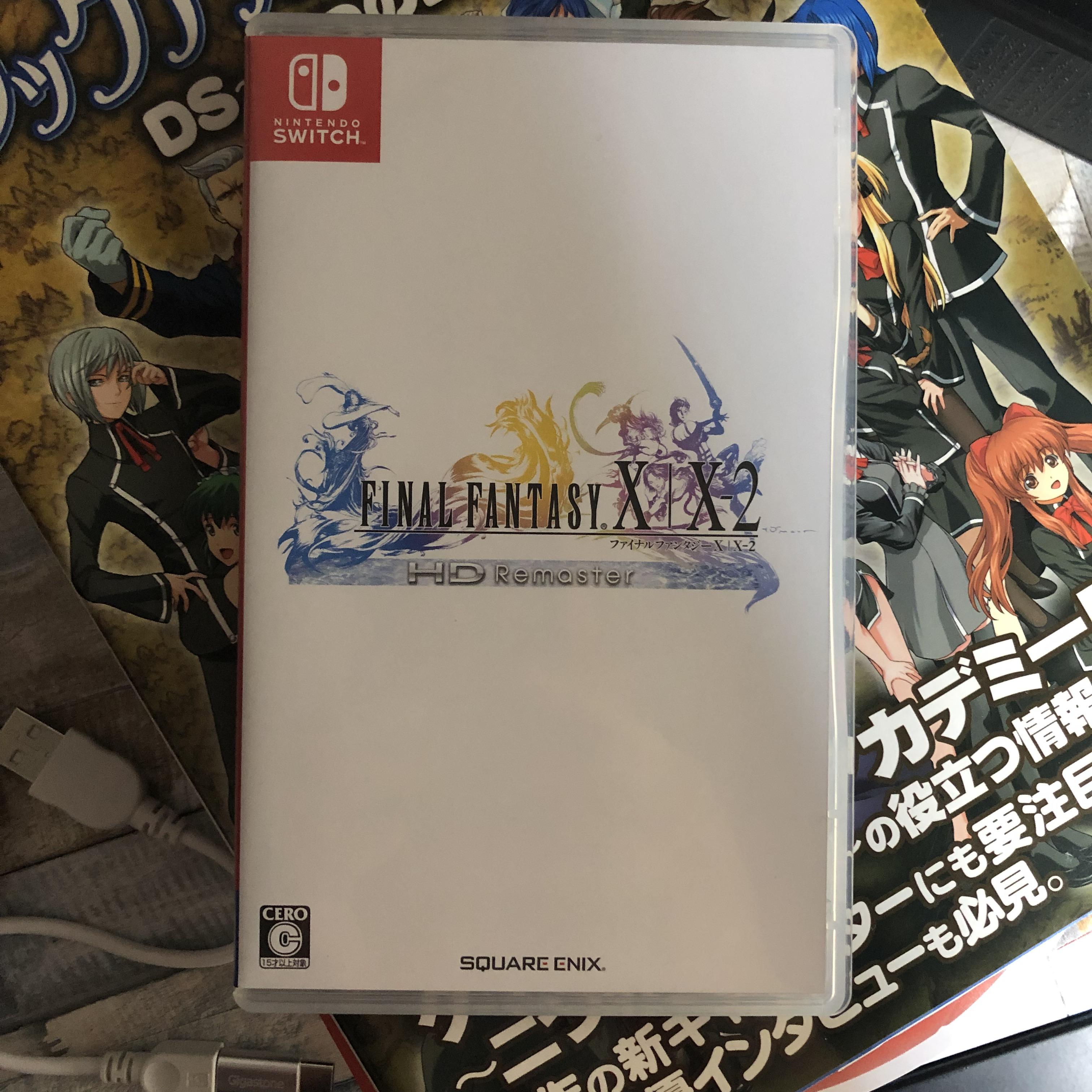 Close up shots of Final Fantasy X / X2 and confirmation of how it runs on an NA switch. Album in