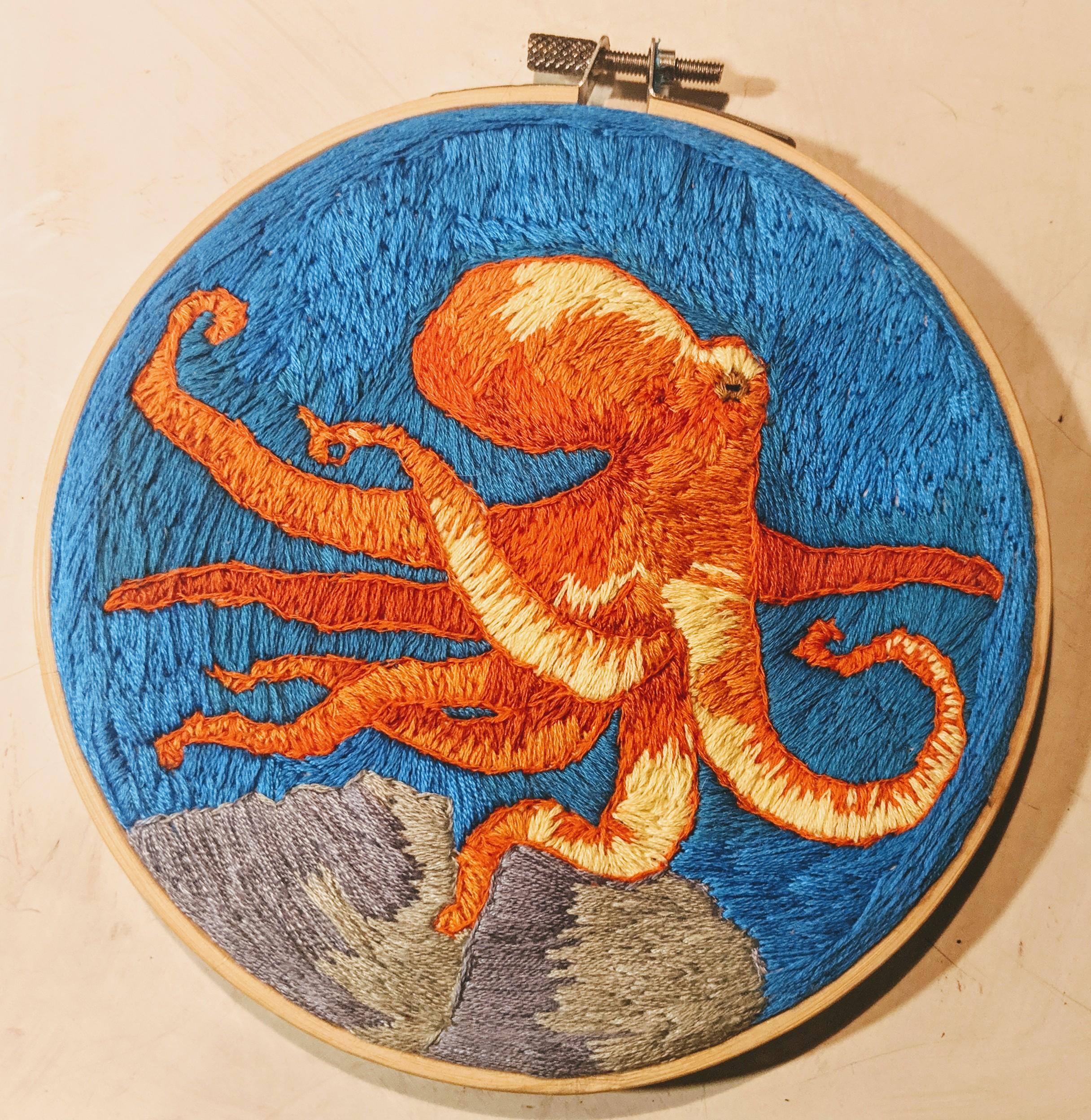 This was the first embroidery project that I've ever worked on. After