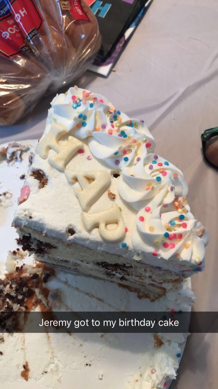 Jeremy got to my birthday cake... Achievement_Hunter